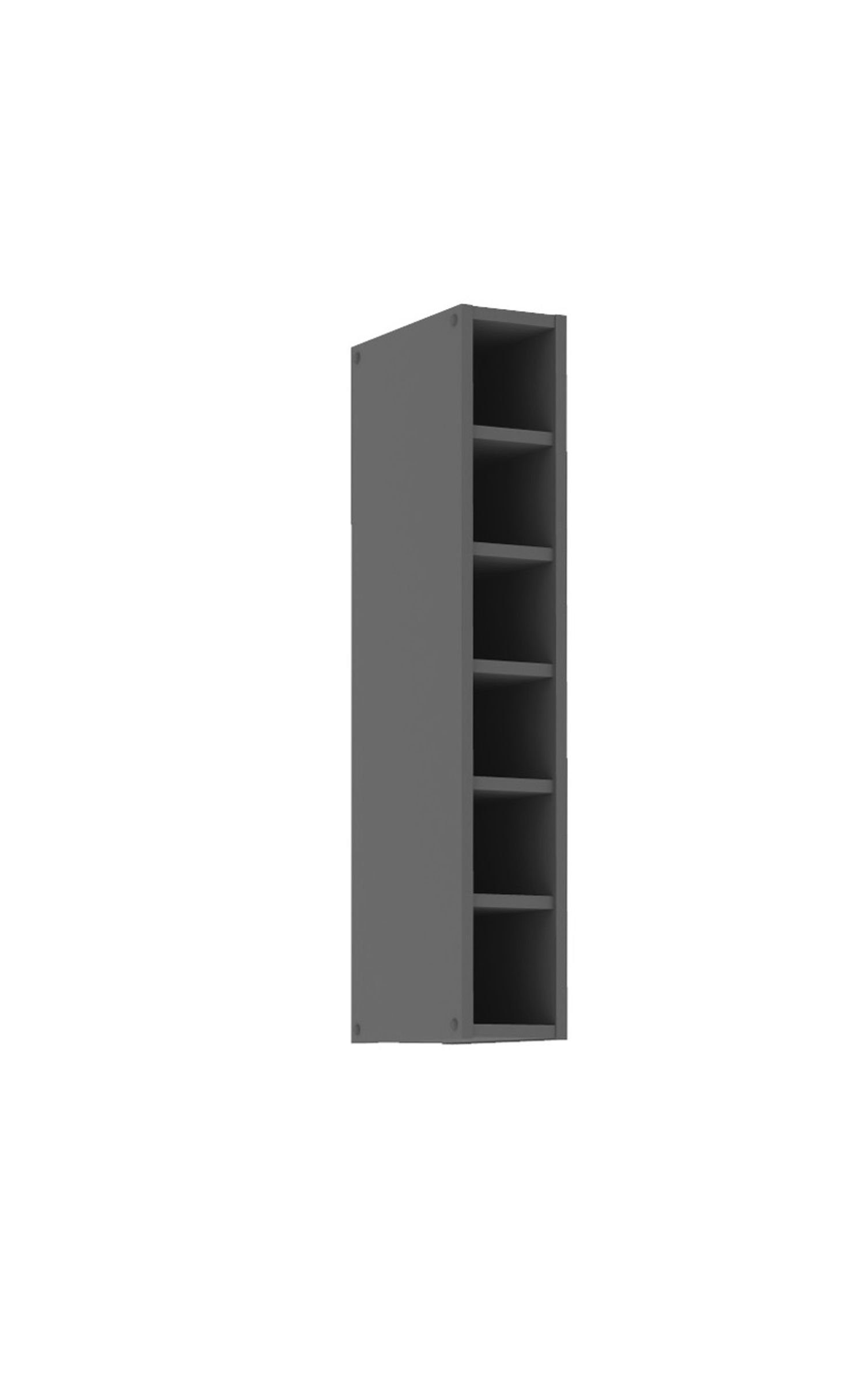Küchen-Preisbombe Hängeschrank Regal 15 cm Anthrazit günstig online kaufen