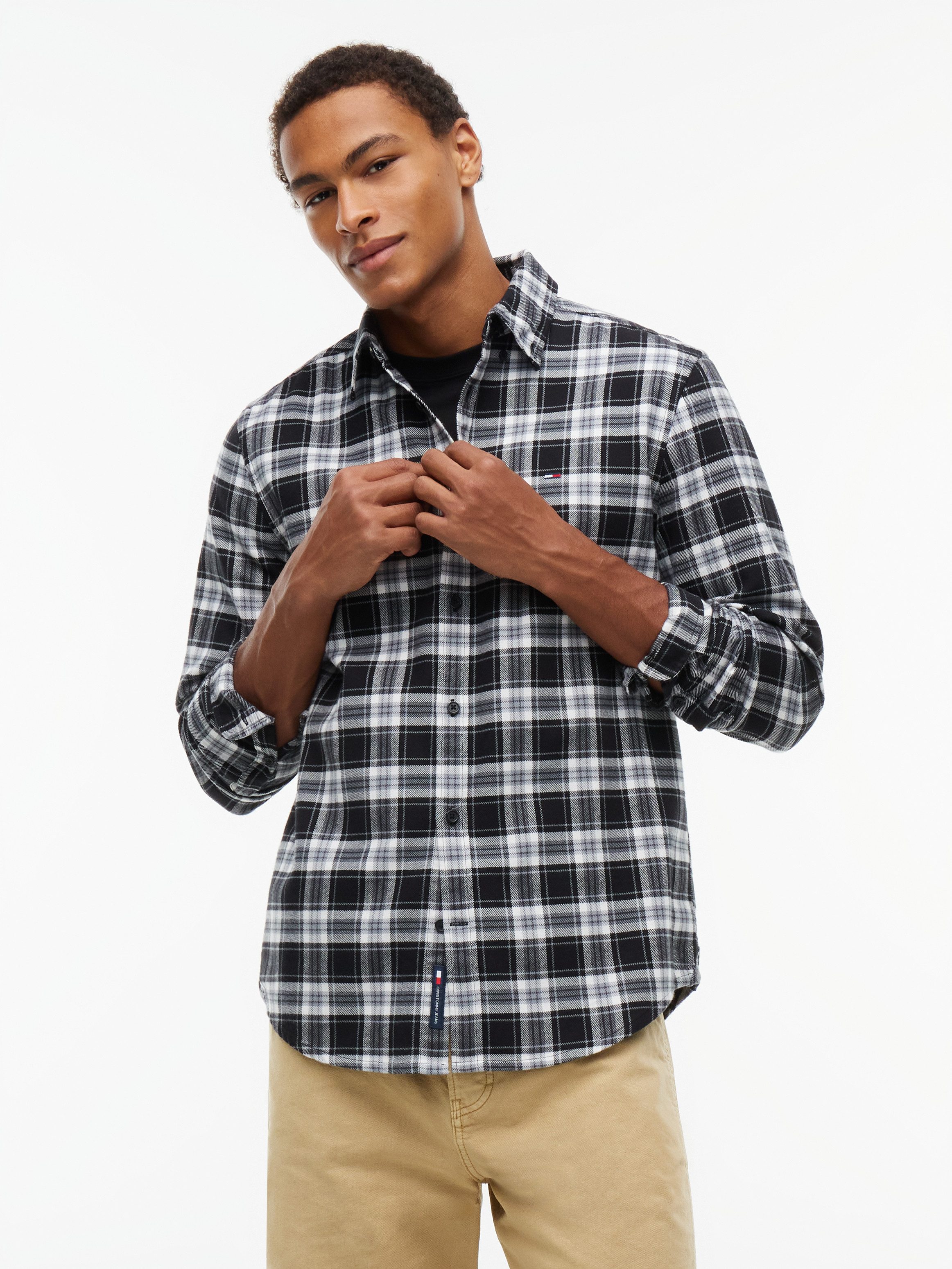 Tommy Jeans Flanellhemd REGULAR FLANNEL CHECK SHIRT Regular fit mit Karomuster