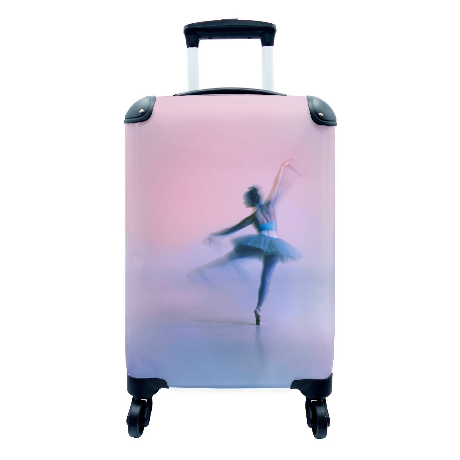MuchoWow Handgepäckkoffer Ballerina bei einer Drehung, 4 Rollen, Reisetasche mit rollen, Handgepäck für Ferien, Trolley, Reisekoffer