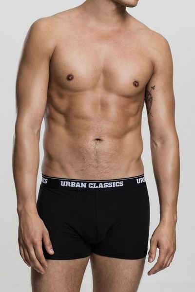 URBAN CLASSICS Boxershorts Uni (6-St) Webgummibund, Logo, modern, elastisch, im 6er Pack