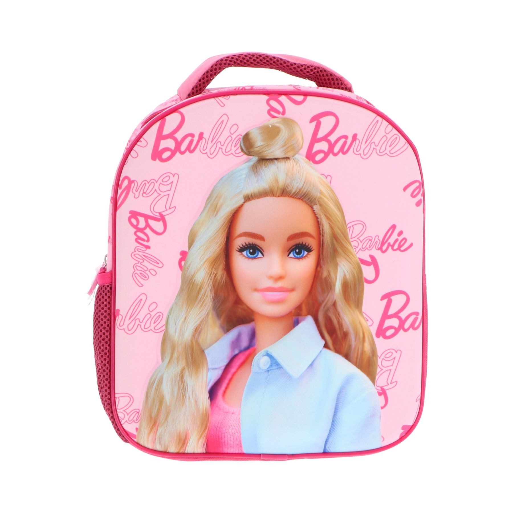 Textiel Trade B.V. Kinderrucksack Barbie 3D Design Praktische Schultasche für Schule und Freizeit