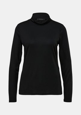 Comma Langarmshirt Rollkragenpullover aus Micromodalmix