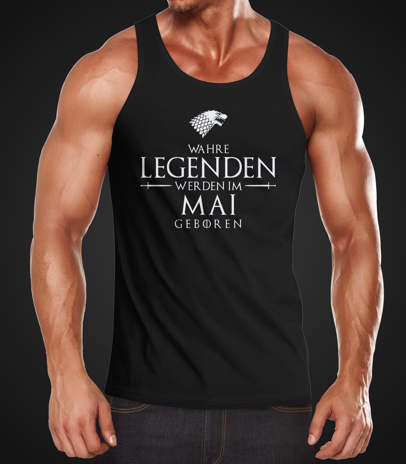 MoonWorks Tanktop Herren Tanktop Wahre Legenden günstig online kaufen