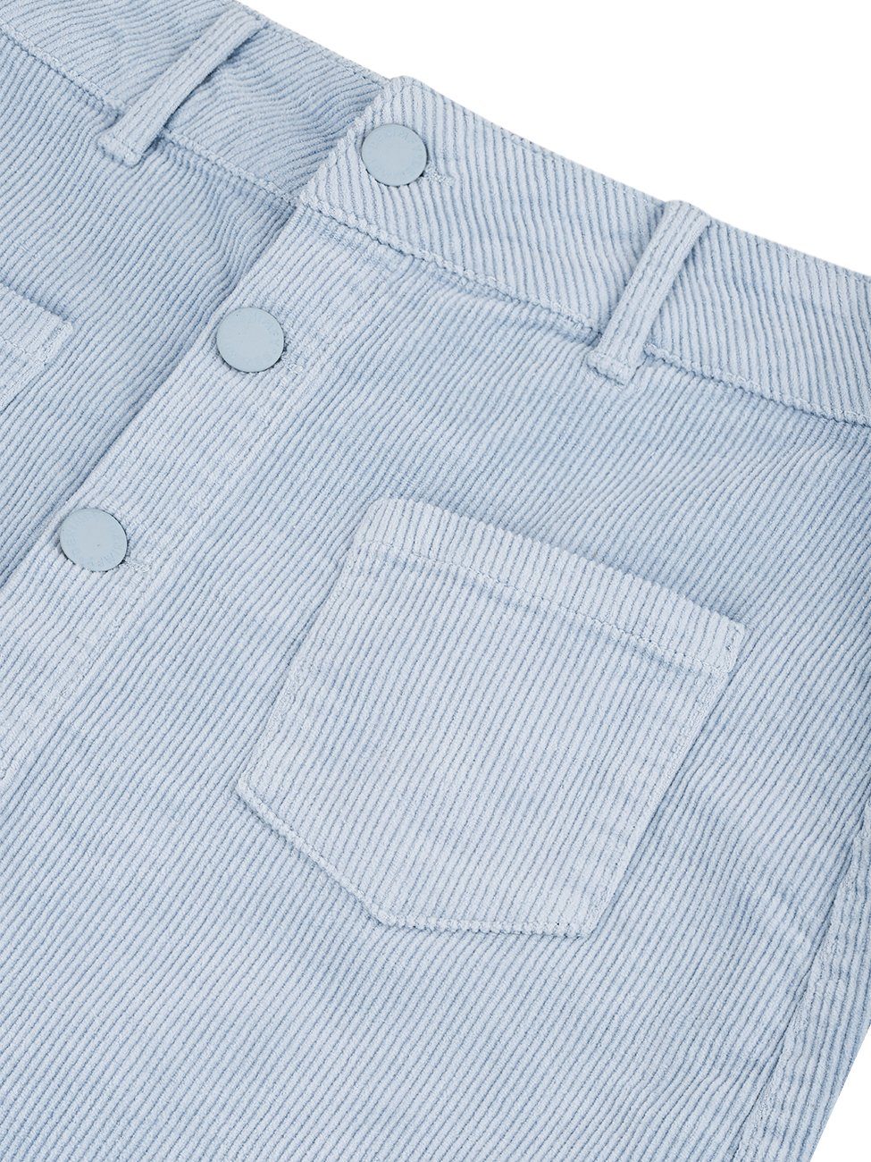 Stretch A-Linie A-Linien-Rock Vintage DENIMFY mit Damen Rock Blue Cord Jeans Kurzrock (59205) Mini DFAlina