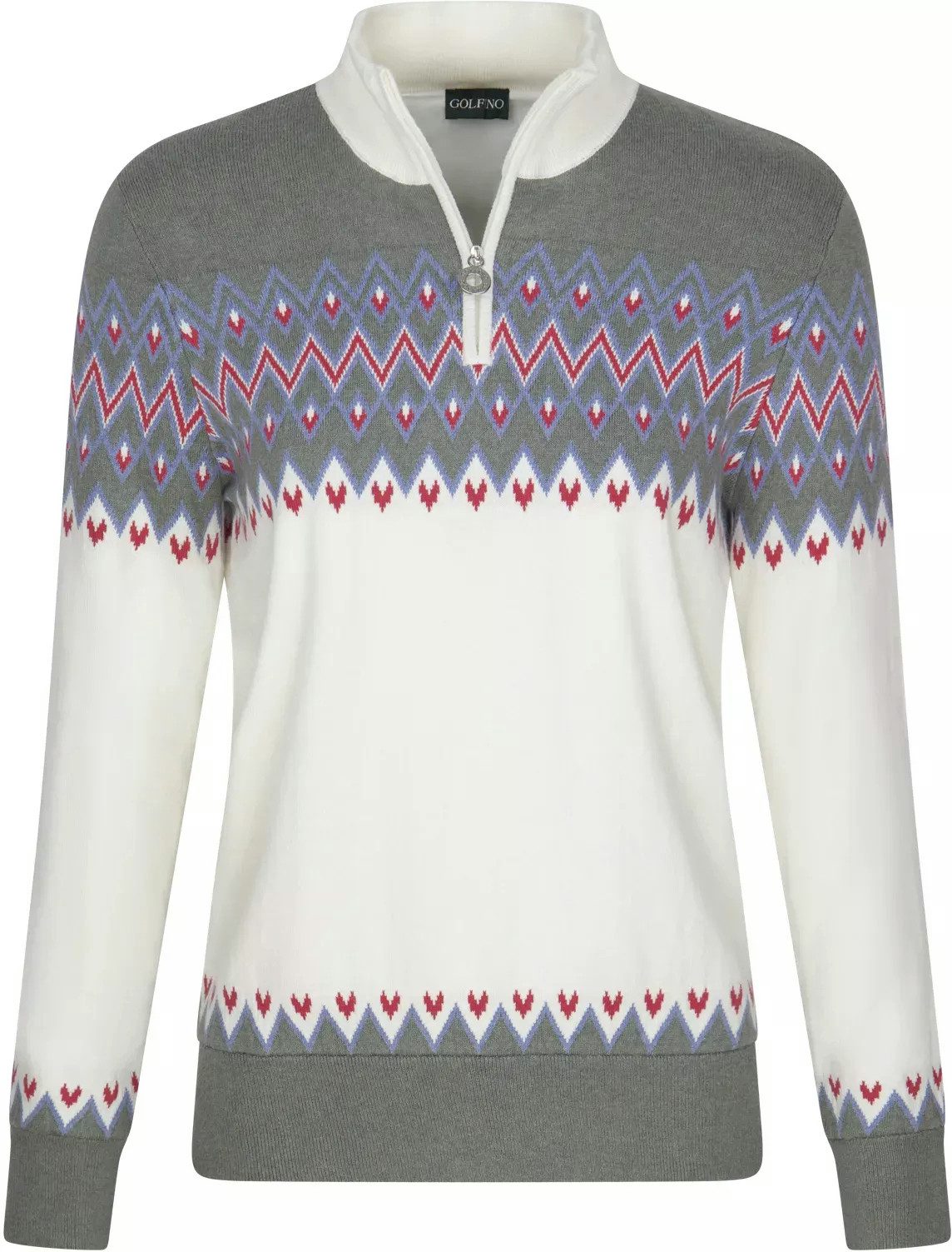 GOLFINO Trainingspullover Golfino Golf Pullover Mehrfarbig Damen