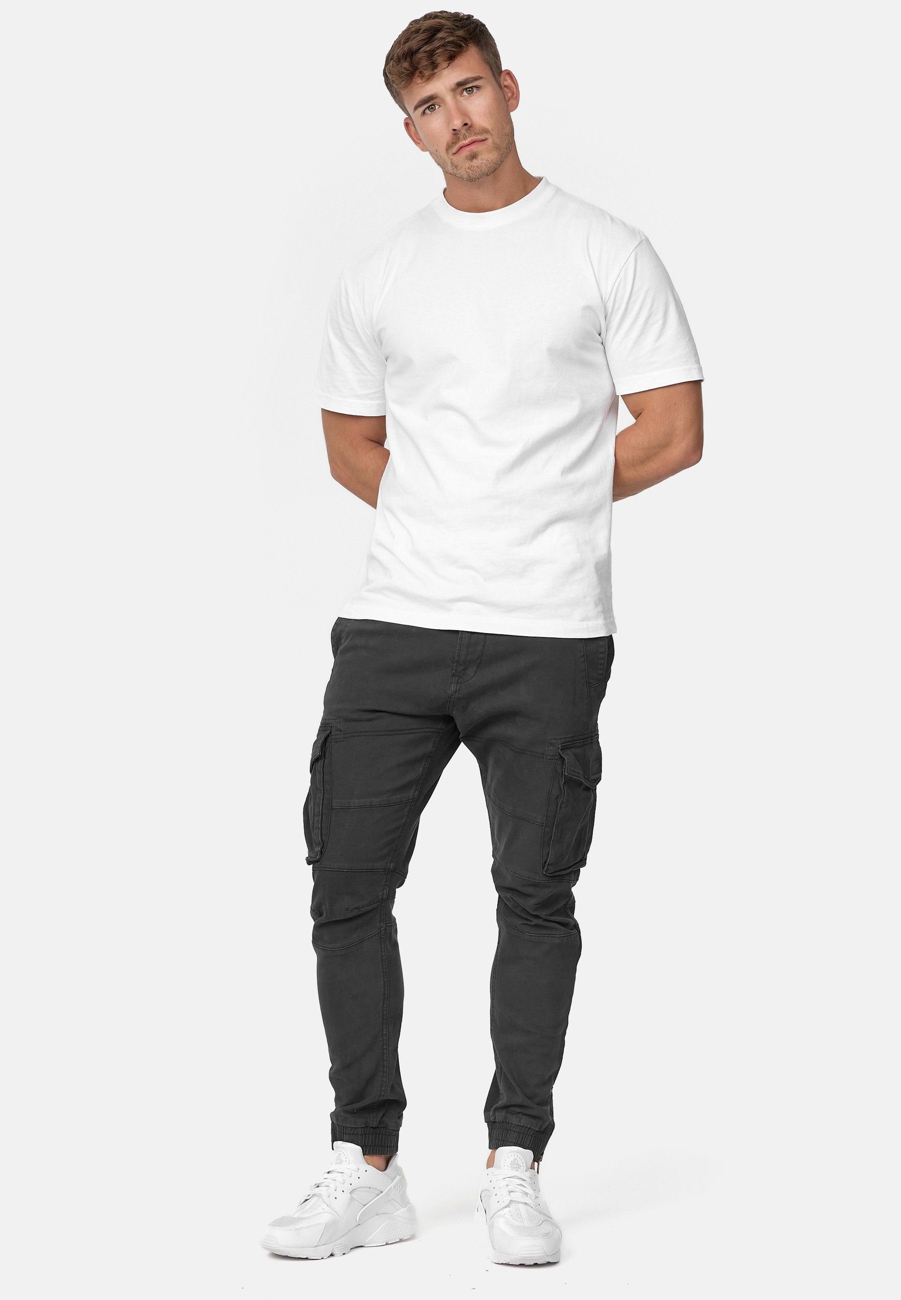 Indicode Cargohose Herren Alex Cargo Hose Herrenhose mit 6 praktischen Taschen
