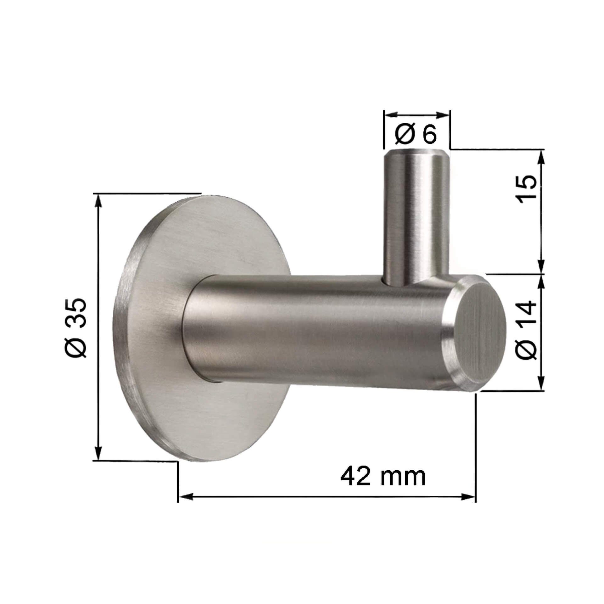 K&L Wall Art Wandhaken Edelstahl Kleiderhaken günstig online kaufen