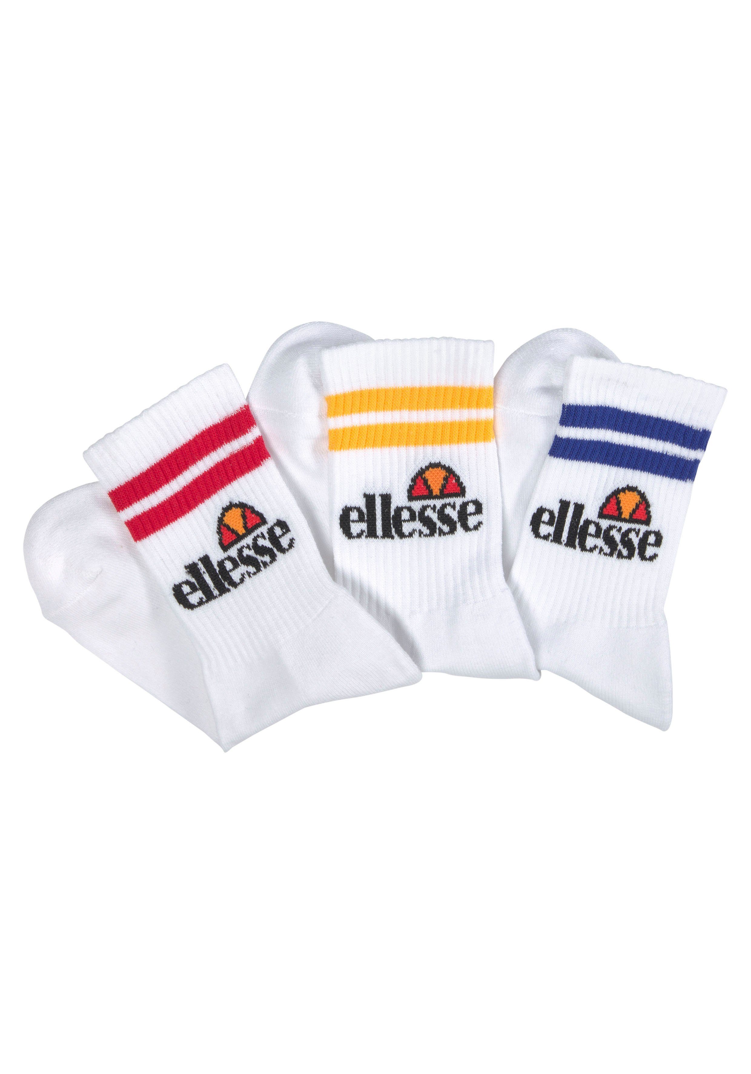 Ellesse Sportsocken Pullo 3Pk Socks (Set) weiß-bunt