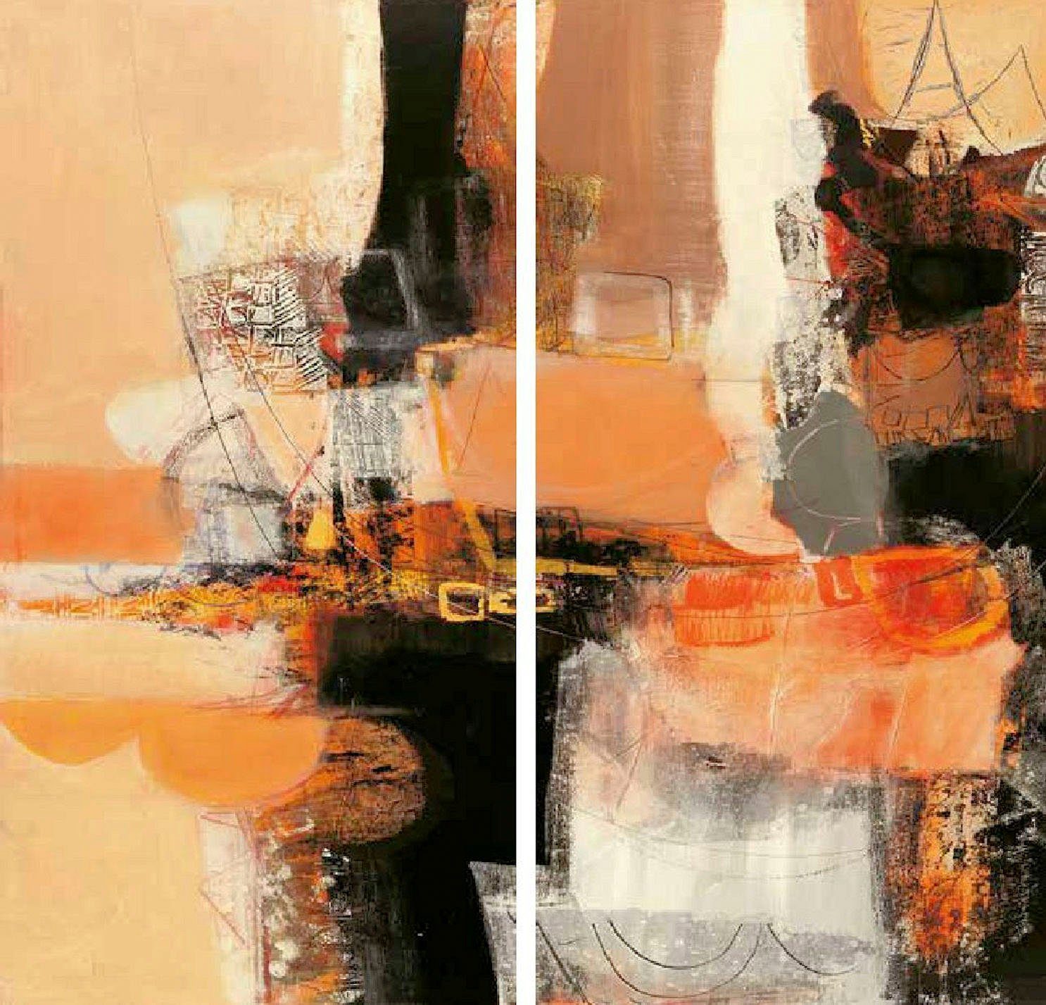 my home Kunstdruck »MAURIZIO PIOVAN / Nuovi incontri I,II«, (Set, 2 Stück)-Otto