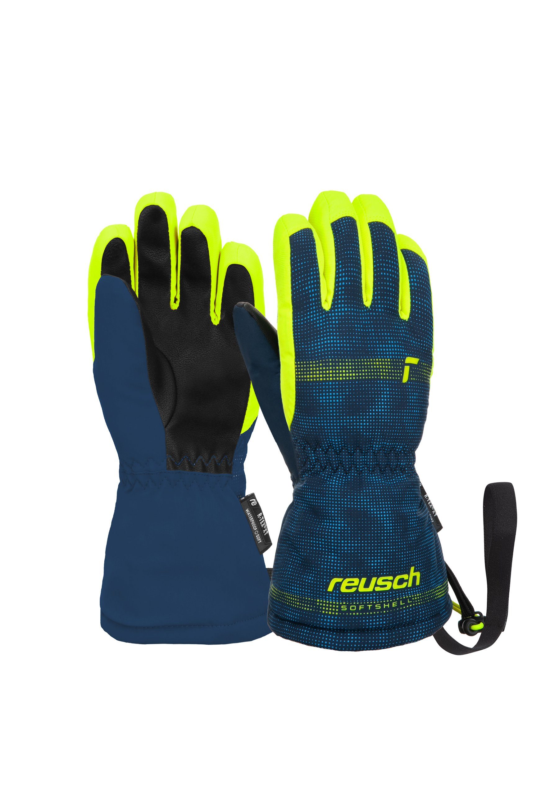 [Qualität zuerst] Reusch Skihandschuhe Maxi Fütterung mit warmer blau-gelb XT R-TEX