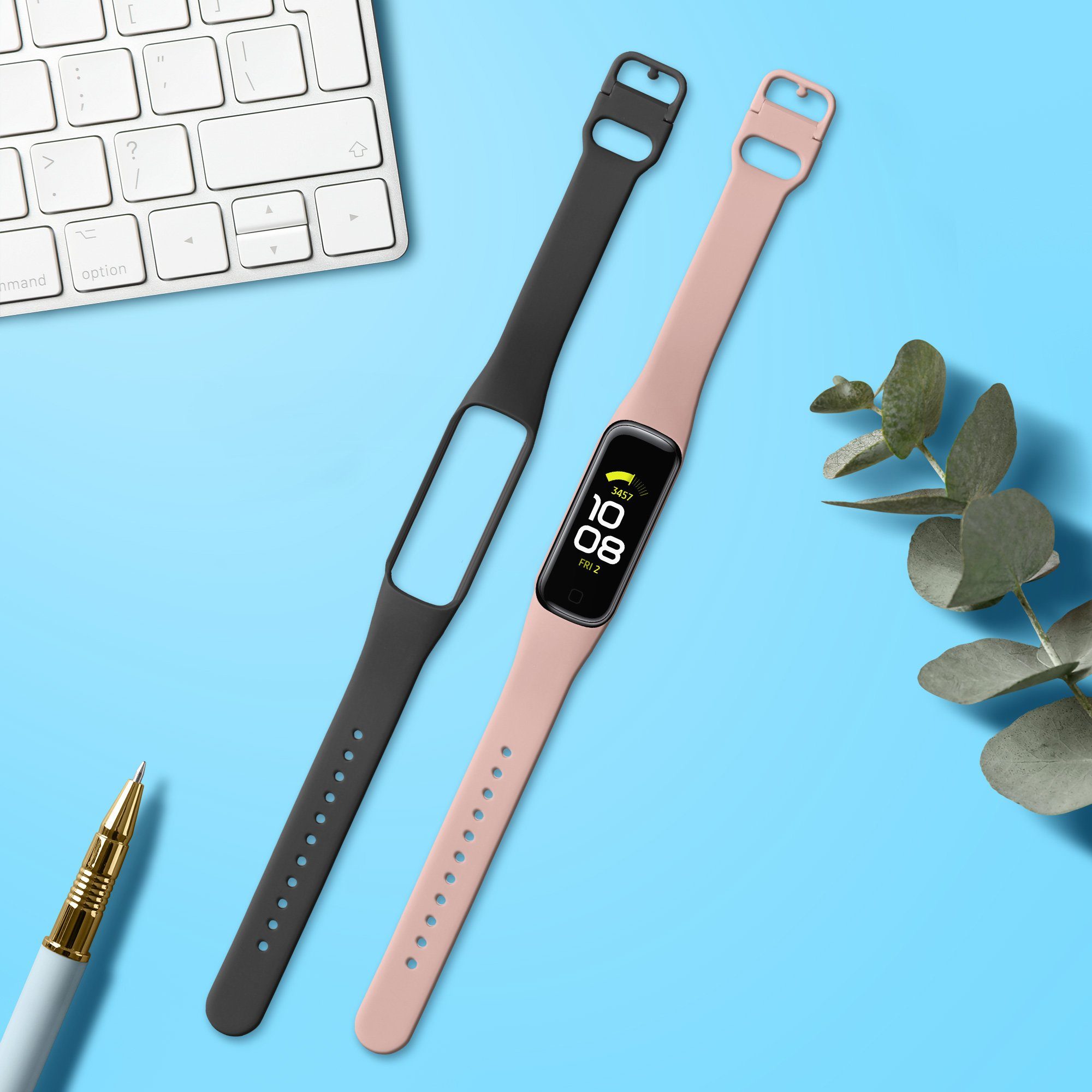 kwmobile Smartwatch-Armband 2x Sportarmband für Samsung Galaxy Fit 2, Armba günstig online kaufen