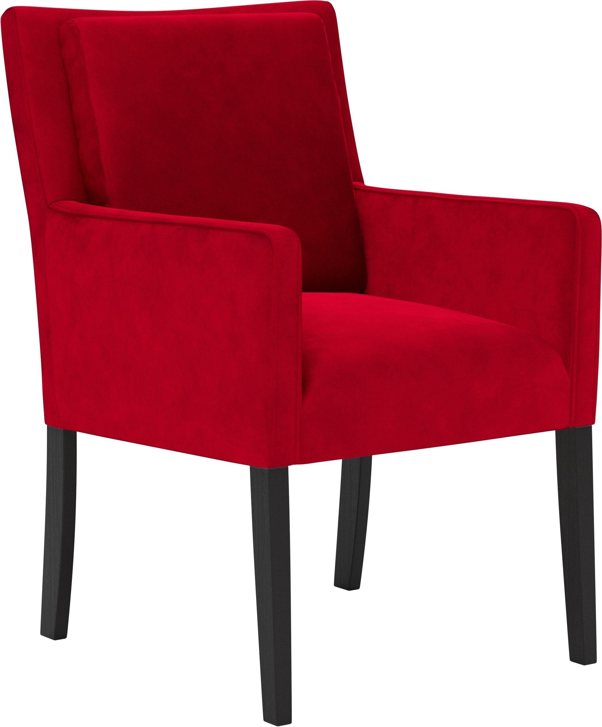 Home affaire Armlehnstuhl Elona, Sitz und Rücken gepolstert, Stuhlbeine aus  Massivholz, Sitzhöhe 50 cm | Stühle