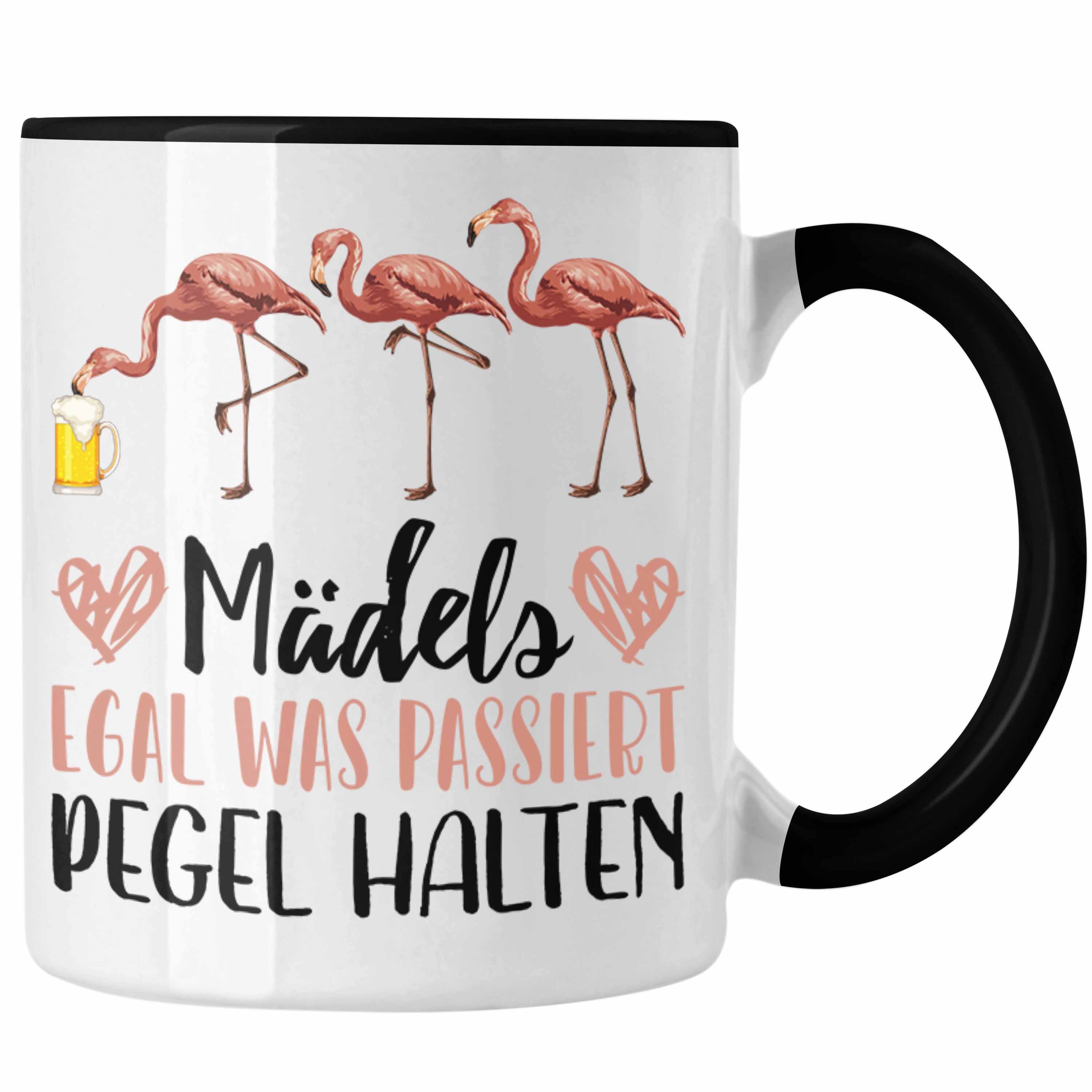 Trendation Tasse Flamingo Tasse Geschenk Grafik Geschenkidee Frauen Lustige Grafik Mäde, Keramik