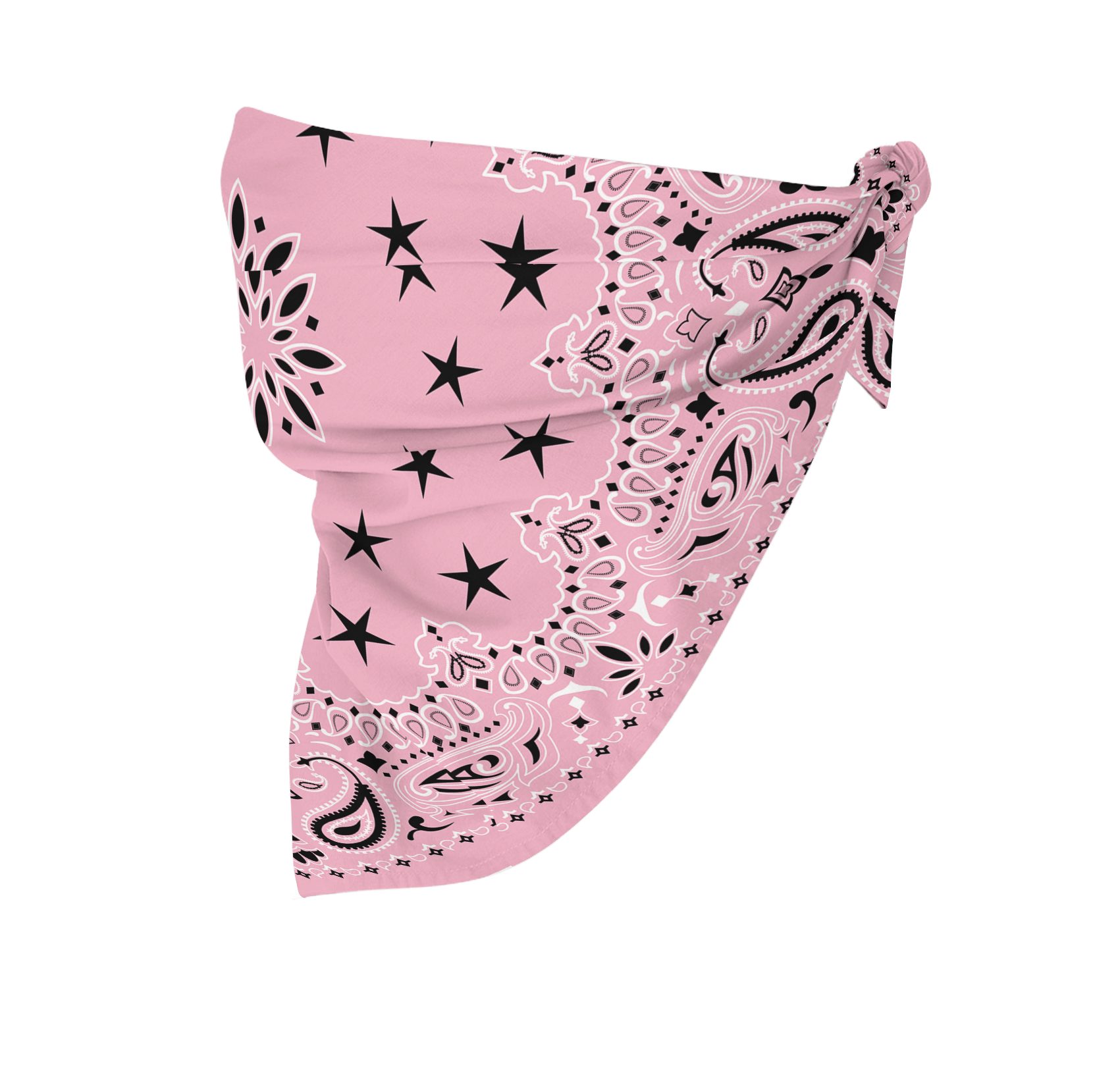 Bandana Chiccheria Made PAISLEY, in Seide Italy, Brand Rosa 100%