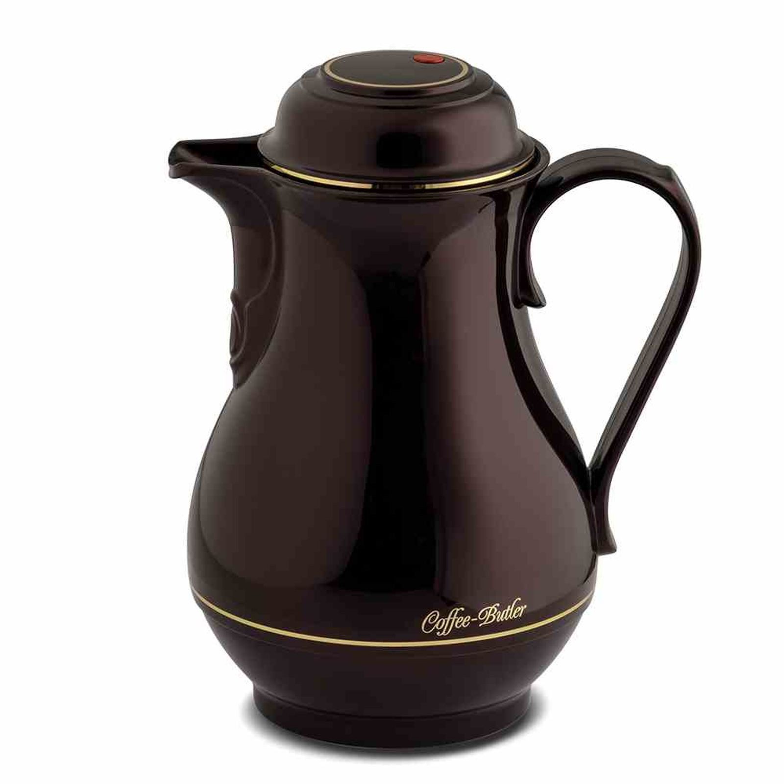 ROTPUNKT Isolierkanne Isolierkanne 1l black cherry Thermoskannen Kanne Isolierflasche Kanne, 1000 l