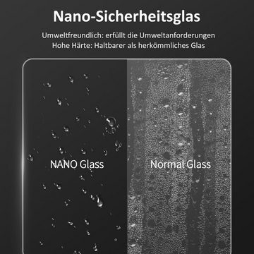Boromal Eckdusche Duschkabine mit Seitenwand Duschkabine Falttür 6mm NANO Glas 195H, BxT: 80x90 cm, 6mm ESG Nano Glas