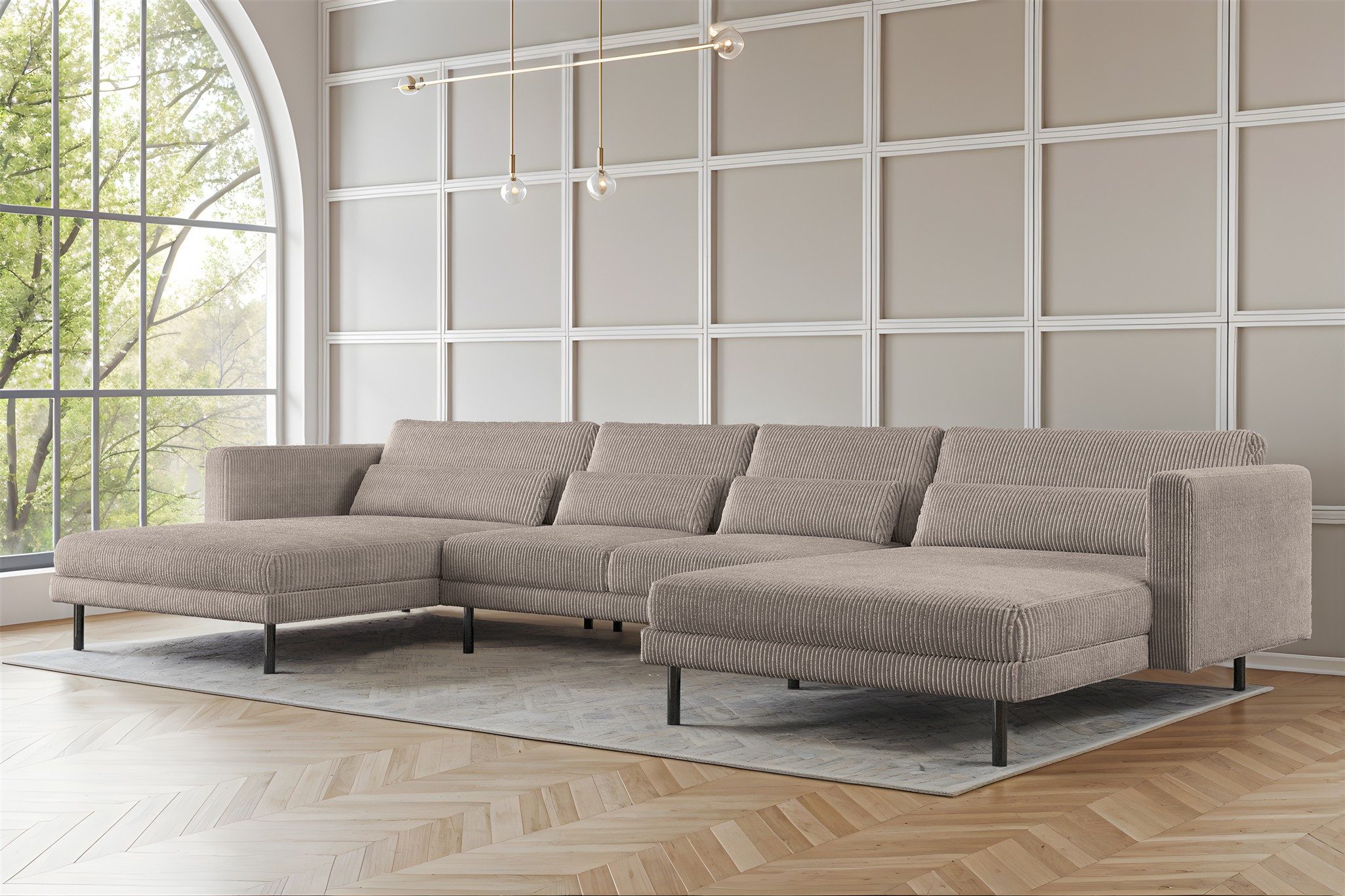 Fun Möbel Wohnlandschaft Sofa in U-Form günstig online kaufen