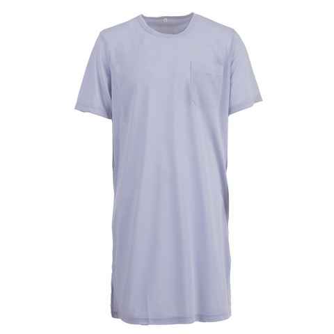 Lucky Nachthemd Nachthemd Kurzarm - Tasche Uni
