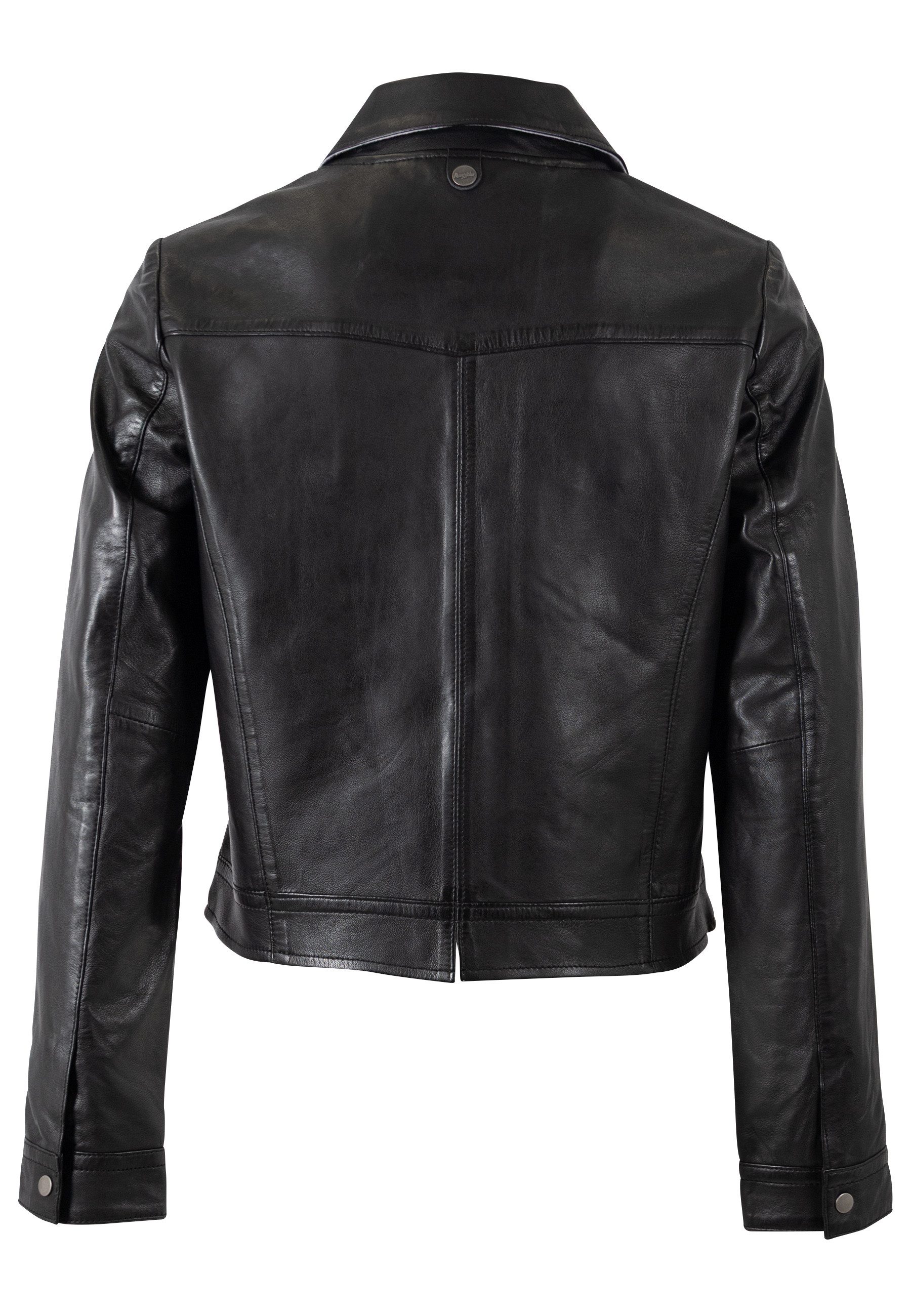Mauritius Lederjacke MWFeodora Hemdjacke mit Umlegekragen