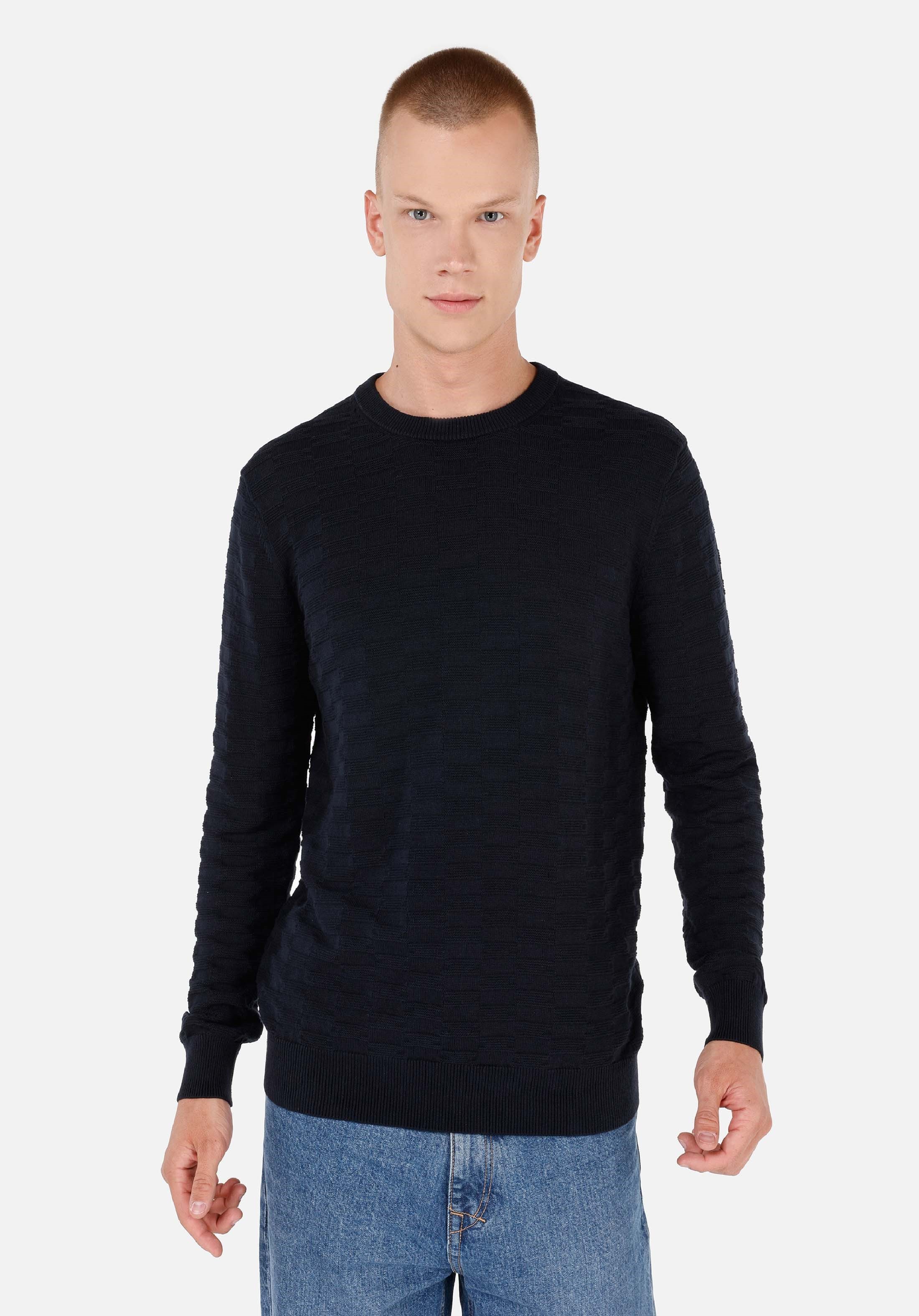 Colins Streifenpullover Colins Regular Fit Rundhalspullover für Herren