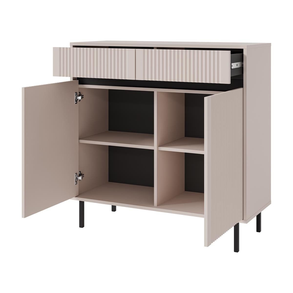 Compleo Kommode mit zwei Schubladen und zwei Türen CIAO, Elegant design – Bild 4 von 4