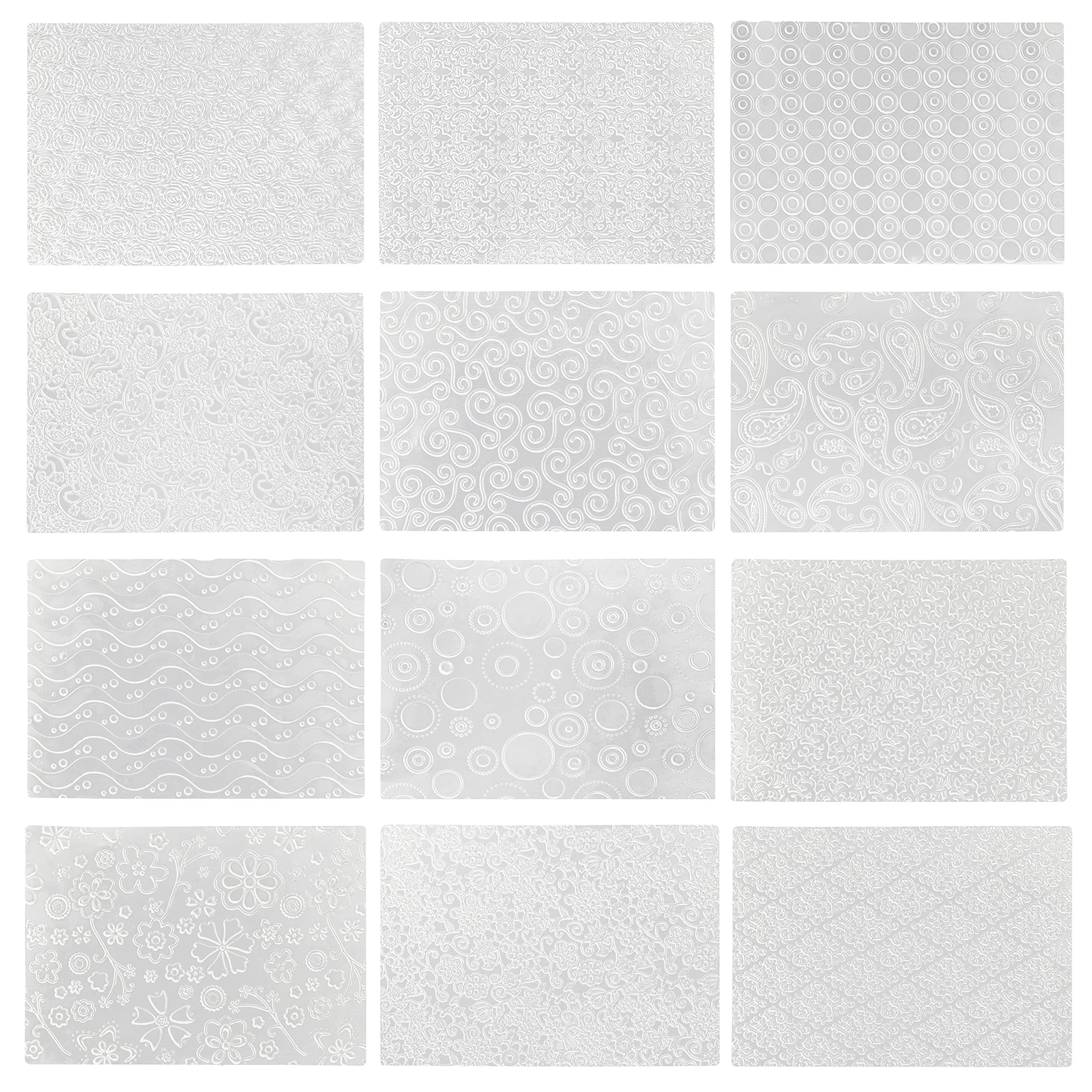 Vorratsdose Fondant Prägematte Set - 12 Stück für Backen und Teig