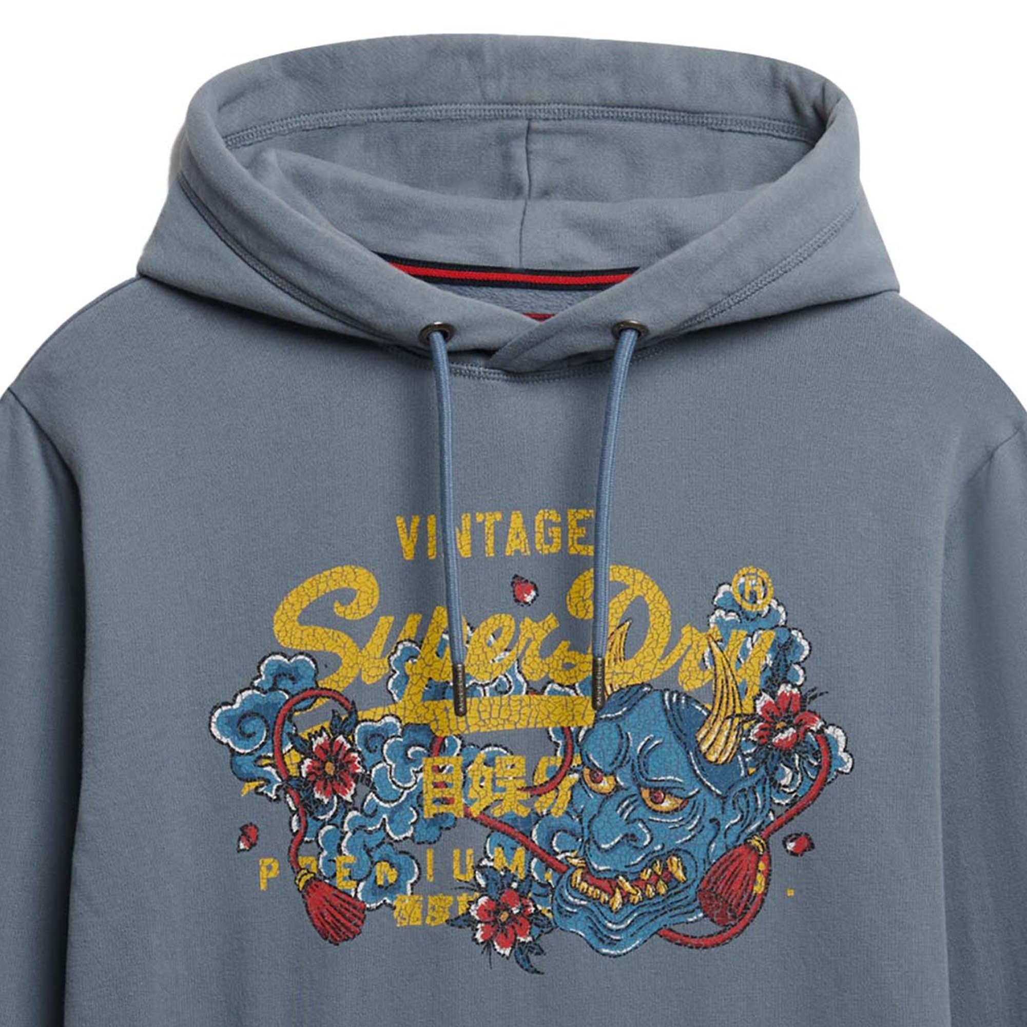 Superdry Sweatshirt Herren Sweatshirt Baumwolle VI Tokyo Relaxed Hood günstig online kaufen
