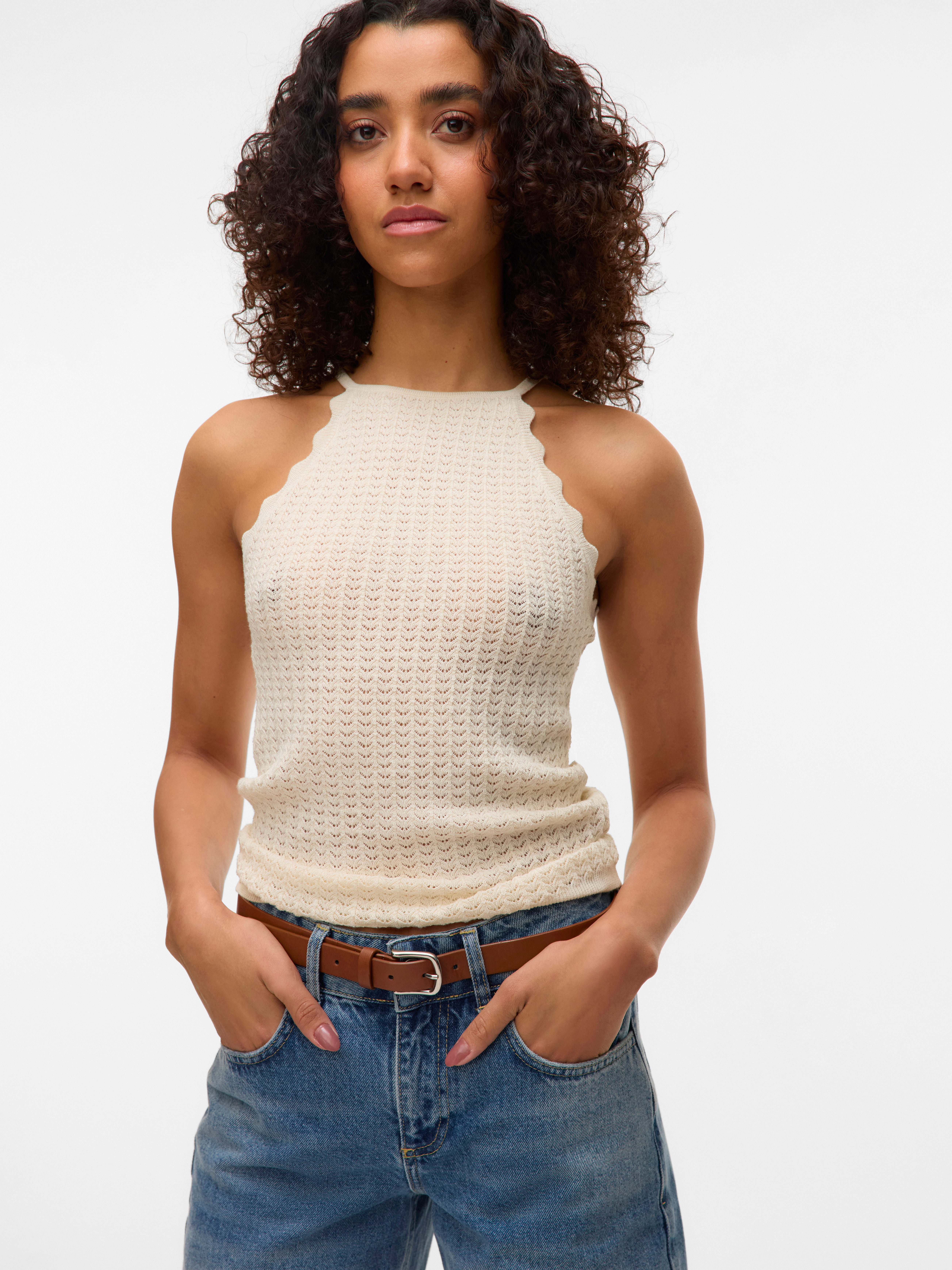 Stricktop VMPANAMA SL KNIT TOP VMA NOOS