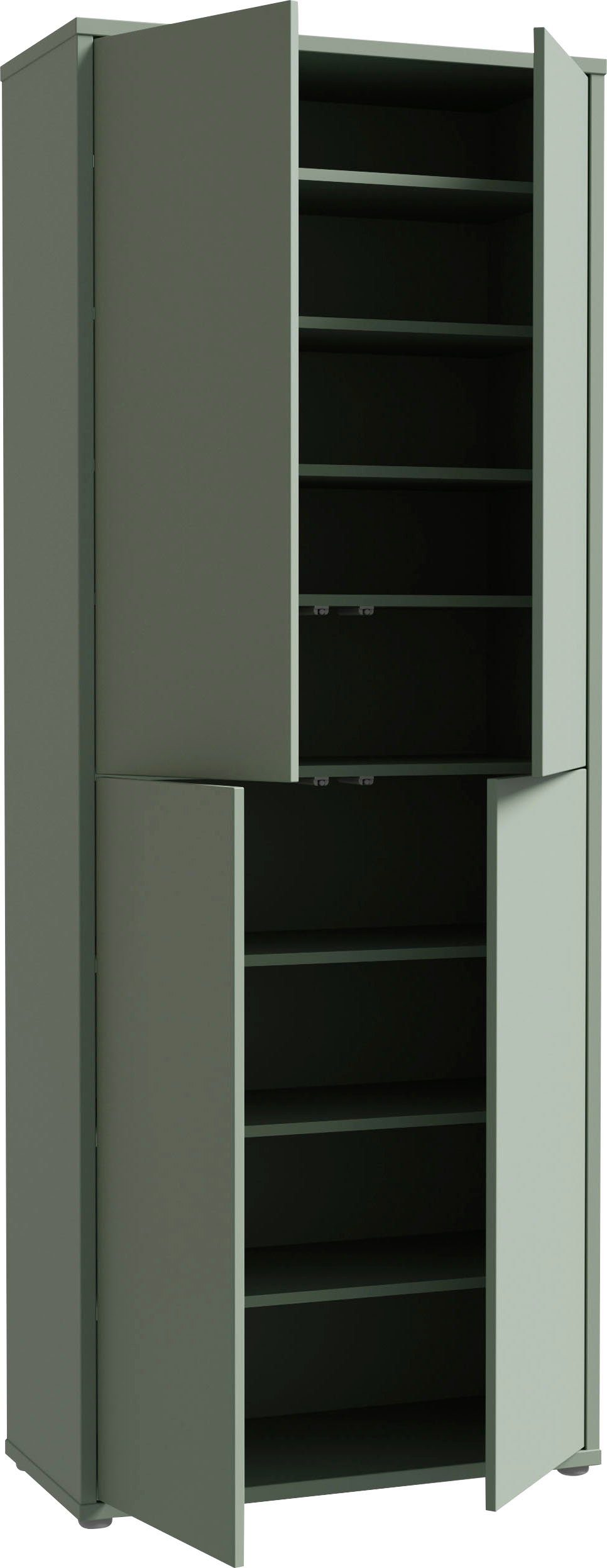 FORTE Schuhschrank Alice Springs, Schuhschrank, Höhe 191,9 cm, 4 Türen, viel Platz (B/H/T 74,5/191,9/34,9 cm) Stauraumschrank, Mehrzweckschrank, Breite 74,5 cm, – Bild 5 von 5