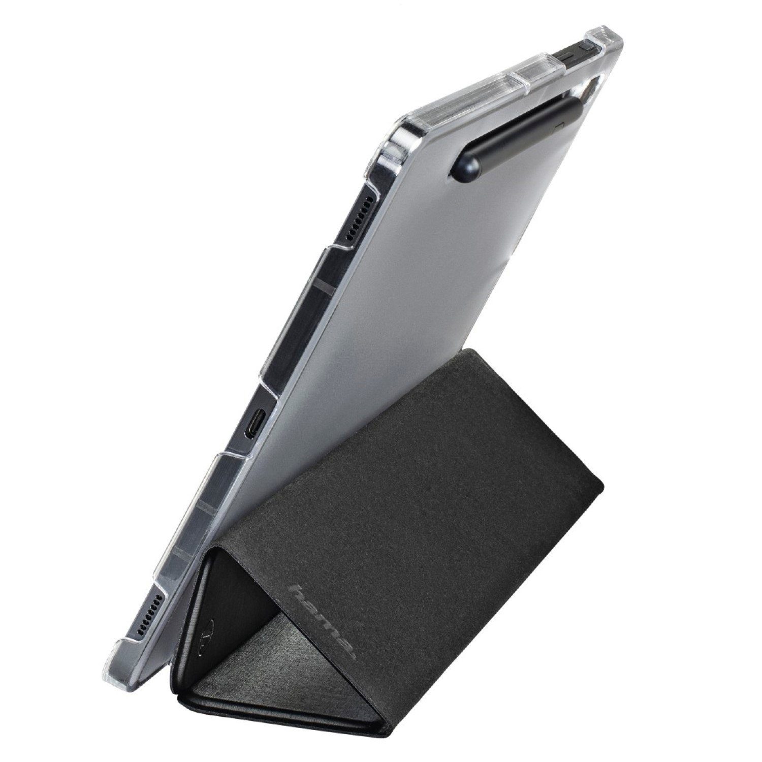 Hama Tablet-Hülle Smart Case Fold Clear Tasche Cover Hülle Black, Aussparung für S-Pen, für Samsung Galaxy Tab S8 2022 / S7 2020 11" – Bild 5 von 5