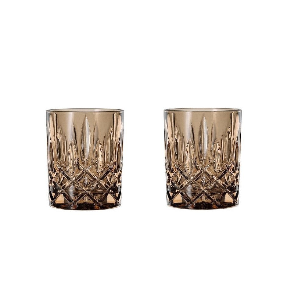 Nachtmann Schnapsglas Nachtmann Noblesse Colors Whiskybecher Tobacco 2er Set, Glas