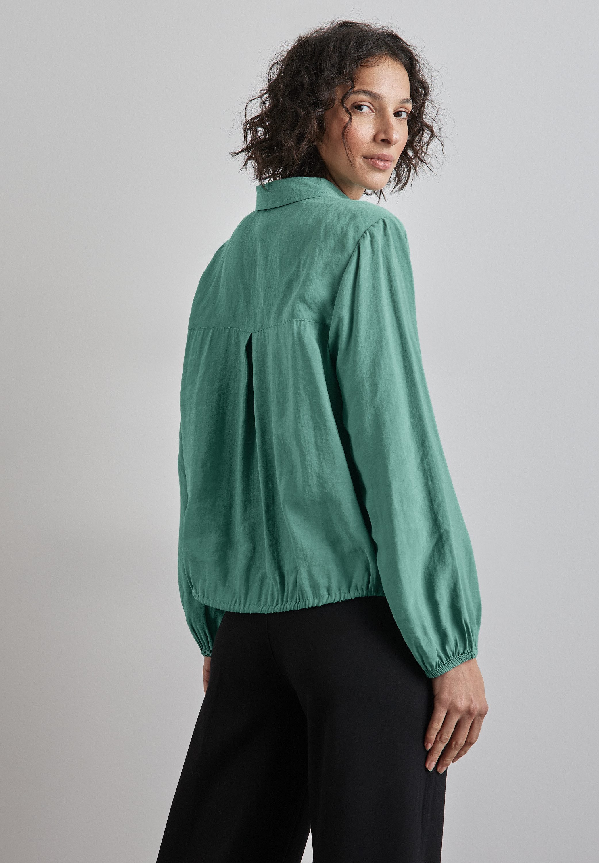 STREET ONE Langarmbluse, mit Materialmix günstig online kaufen