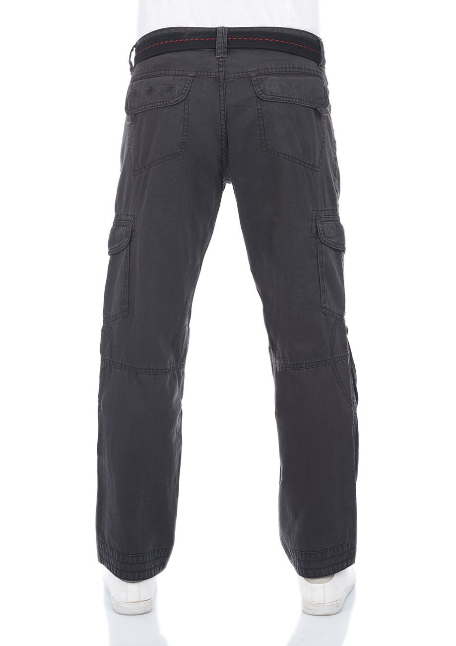 TIMEZONE 100% Herren Fit Loose Dark Baumwolle Freizeithose (9889) aus Chinohose BenitoTZ Stoffhose Grey