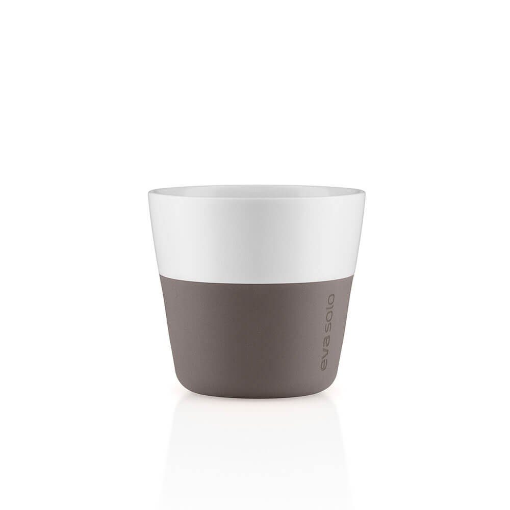 Eva Solo Tasse Eva Solo Kaffeebecher 2er Set 230 ml, Porzellan, Silikon