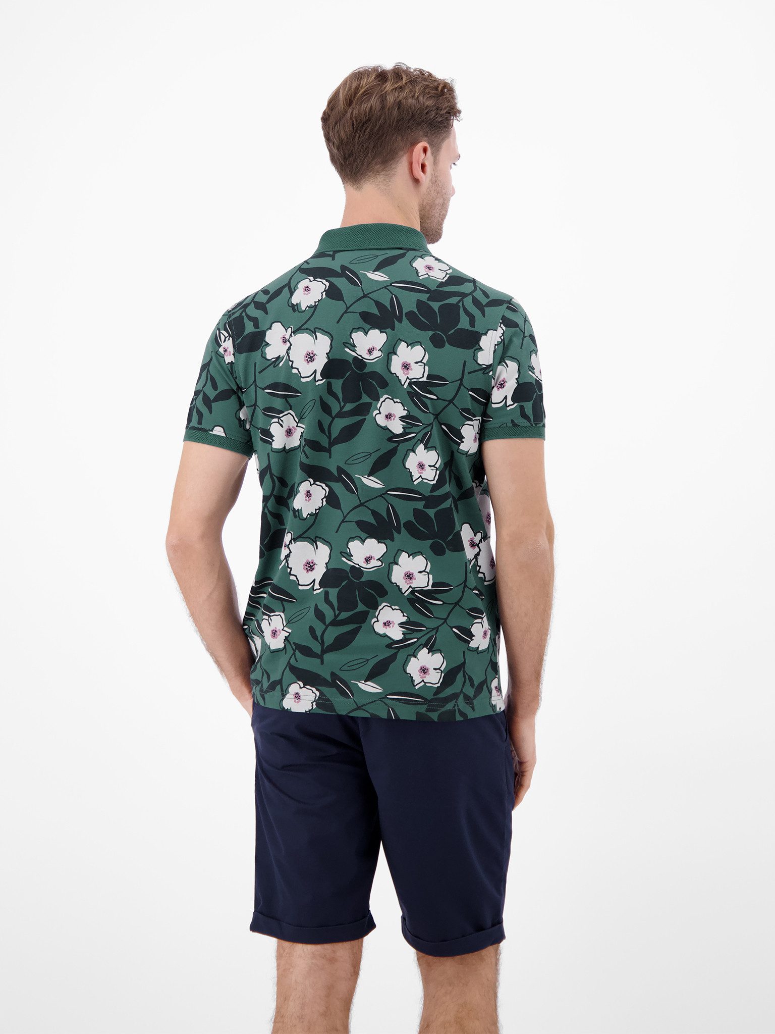 LERROS Poloshirt mit All-Over Print – Bild 2 von 4