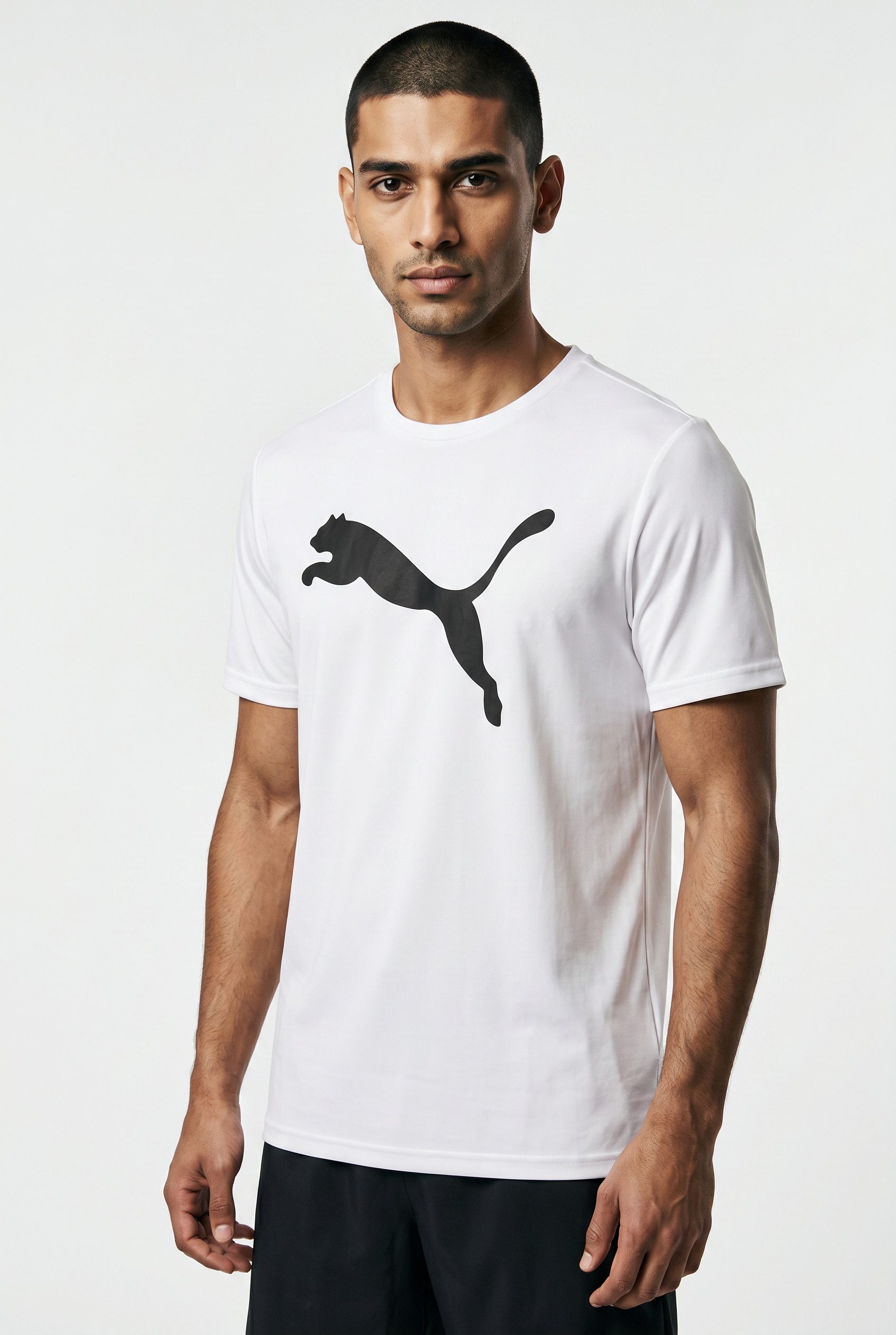 PUMA Trainingsshirt M TAD ESSENTIALS SOLID CAT TEE (CF BIG CAT) Kurzarm, für Sportmode, mit Rundhalsausschnitt