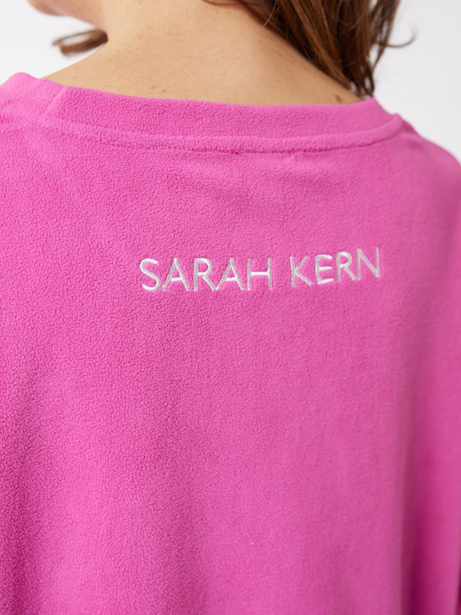 atmungsaktiv Oversize-Shirt Sarah Longpullover Kern mit,LOVE" Schriftzug