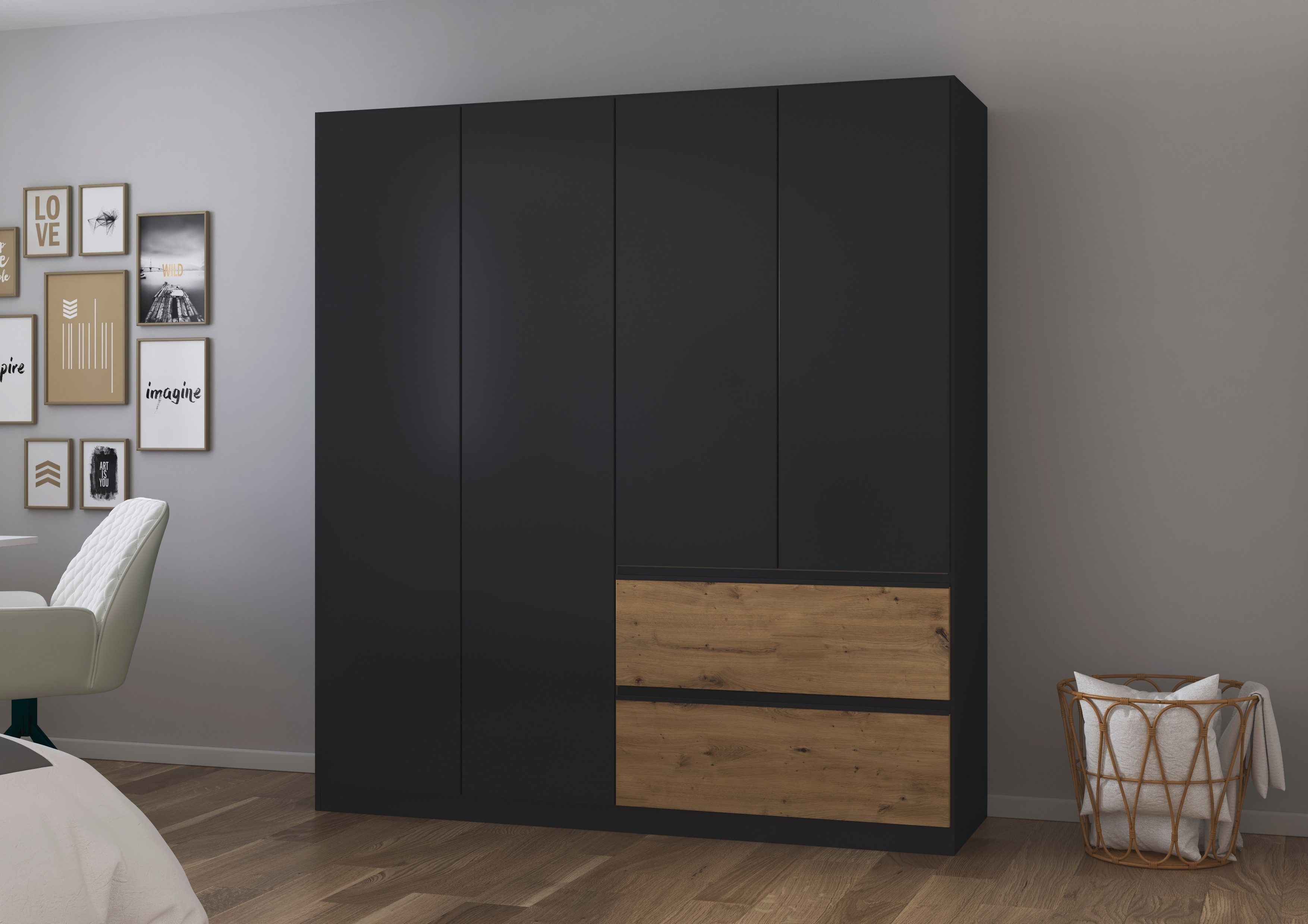 rauch Drehtürenschrank Kleiderschrank Schrank Garderobe Wäscheschrank günstig online kaufen