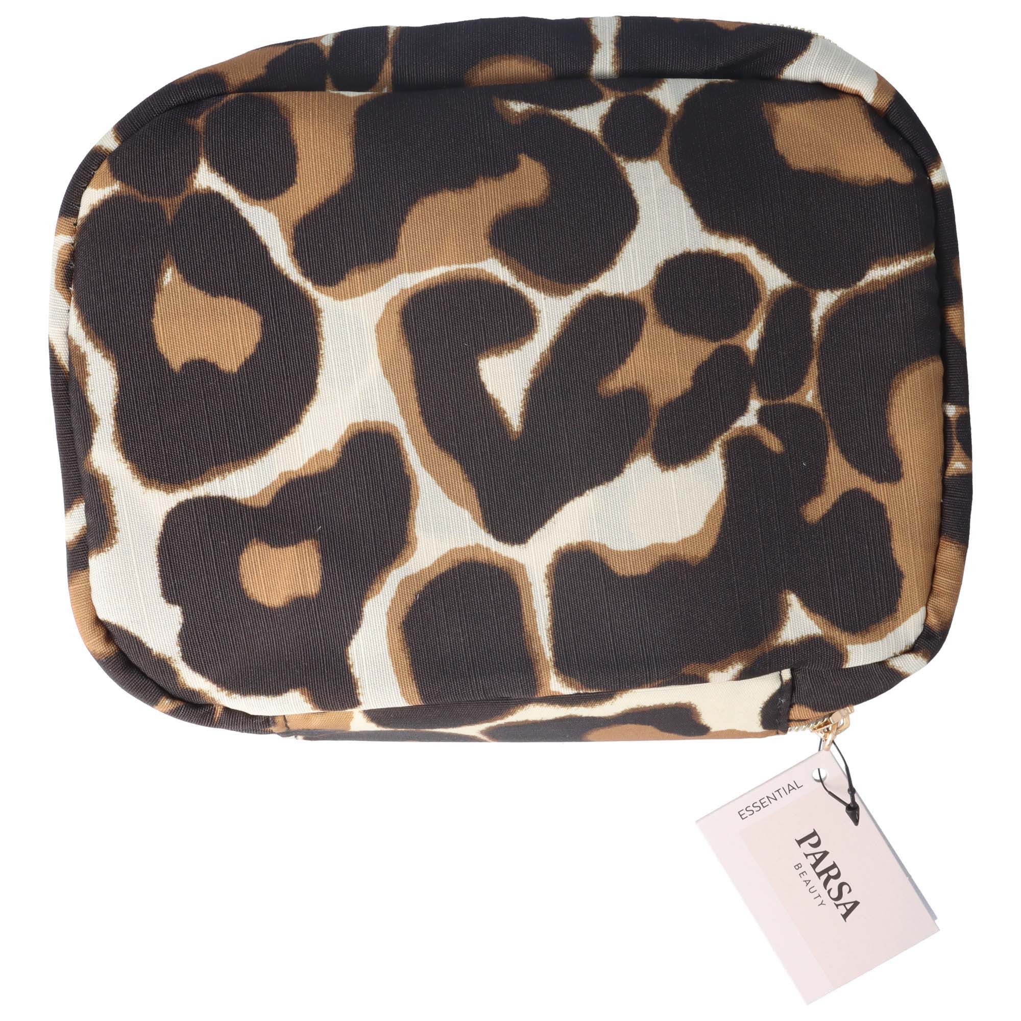 PARSA Beauty Kulturbeutel Kulturtasche Leo-Print günstig online kaufen