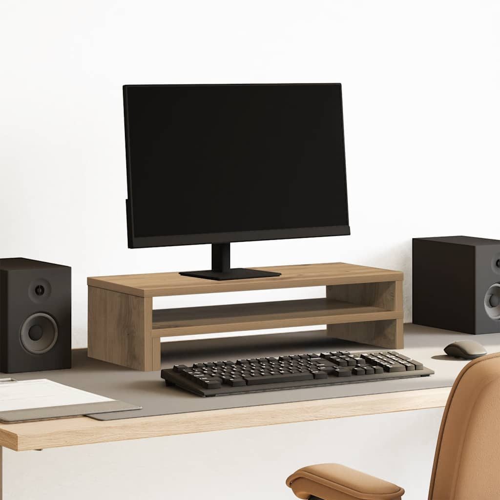 vidaXL Monitorständer Monitorständer Artisan-Eiche 54x22x15 cm Holzwerkstoff