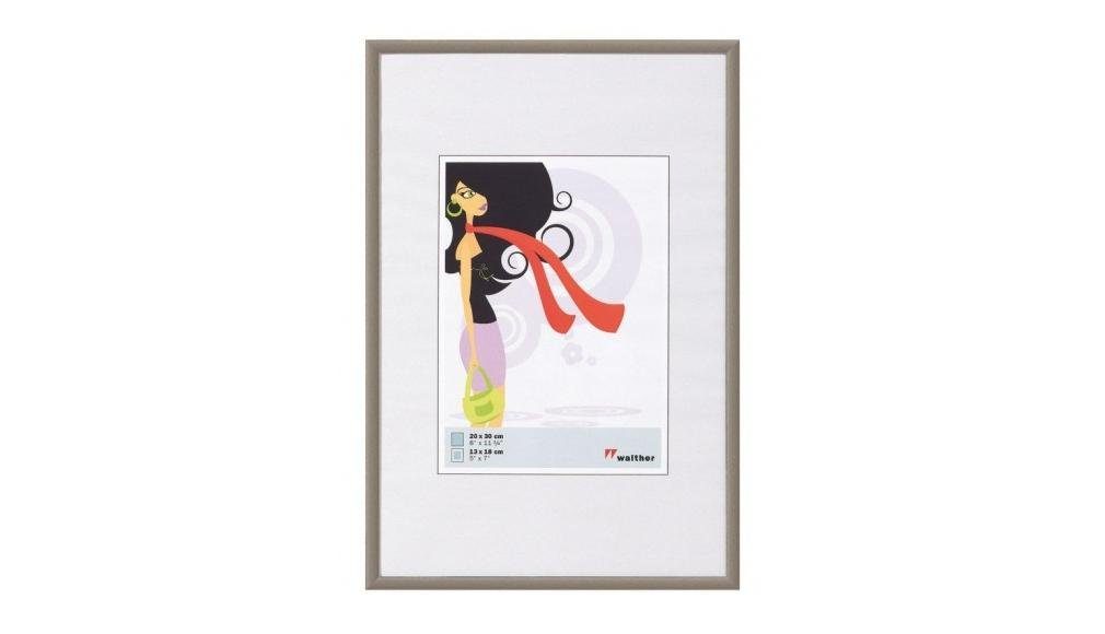 Walther Bilderrahmen Kunststoffrahmen KV045D New Lifestyle 30x45cm stah