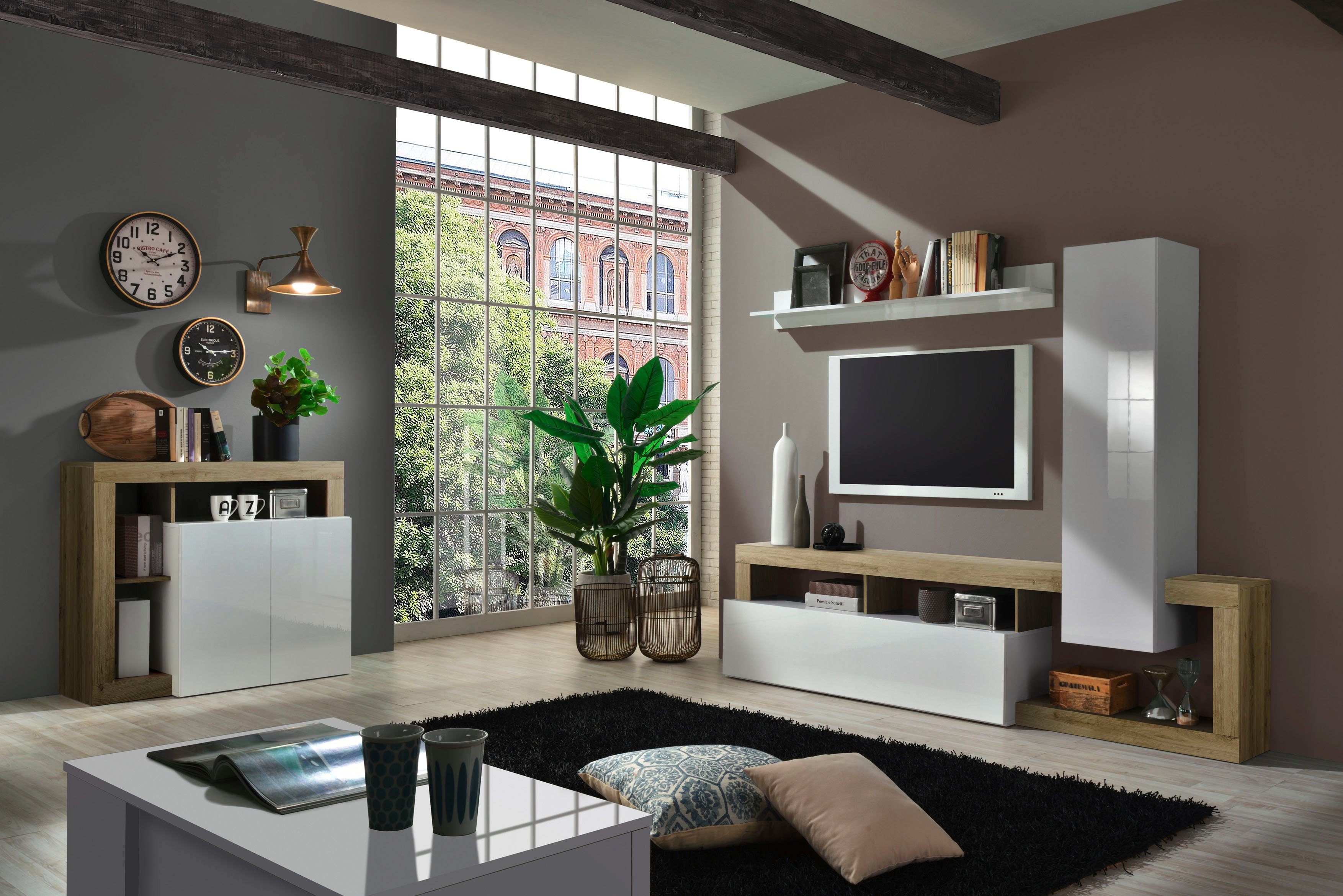 Home affaire Wohnwand Hamburg, (Set, 3-St)