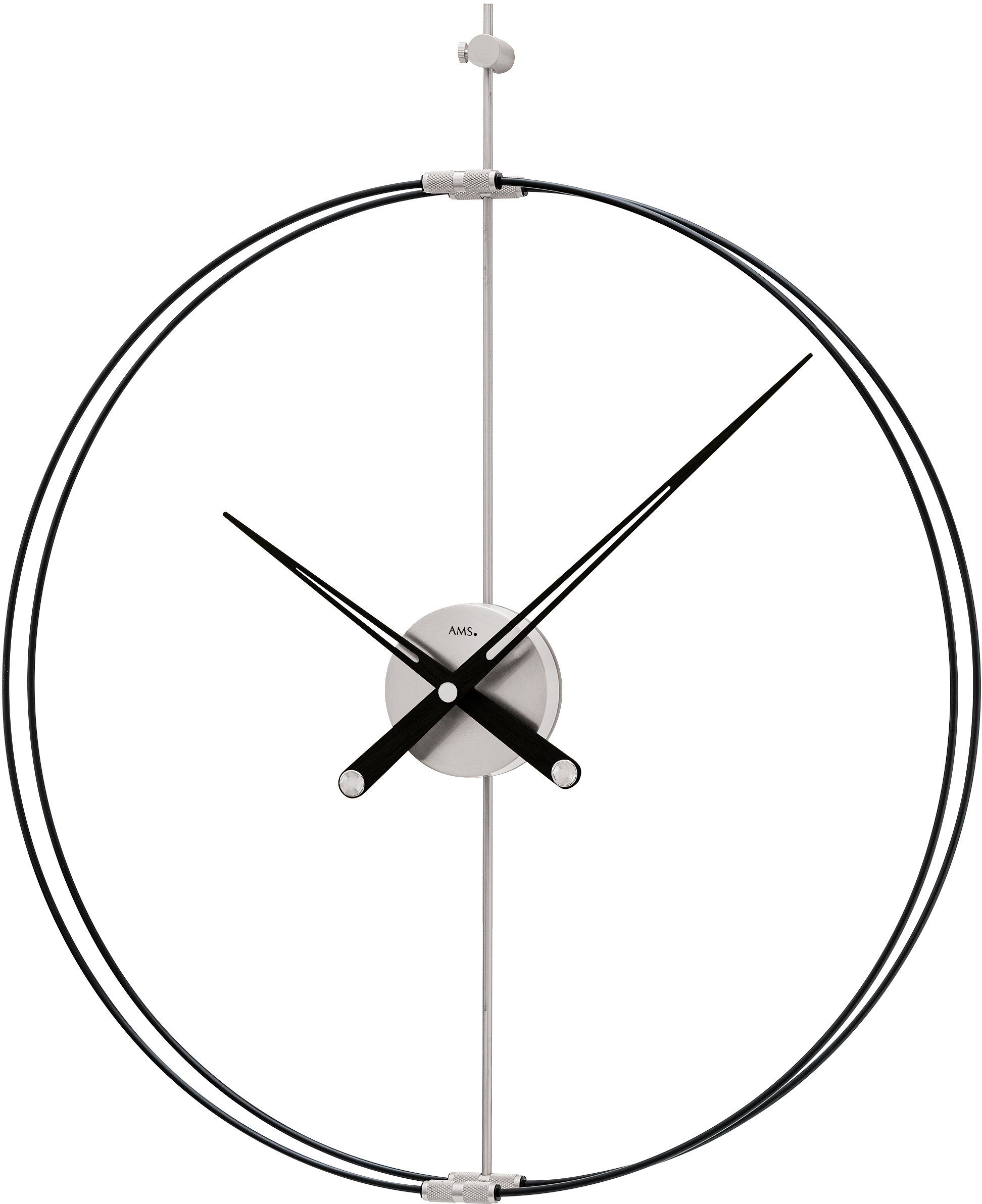 AMS Wanduhr W9656 (Quarzuhr,Wohnzimmer,Esszimmer,Küche,Arbeitszimmer,Büro,Flur)