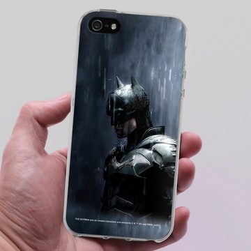 DeinDesign Handyhülle Batman Superheld Fledermaus Batman Grey, Apple iPhone 5 Silikon Hülle Bumper Case Handy Schutzhülle