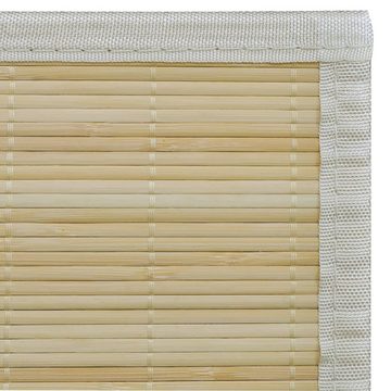 Teppich Bambus 100 x 160 cm Natur, furnicato, Rechteckig