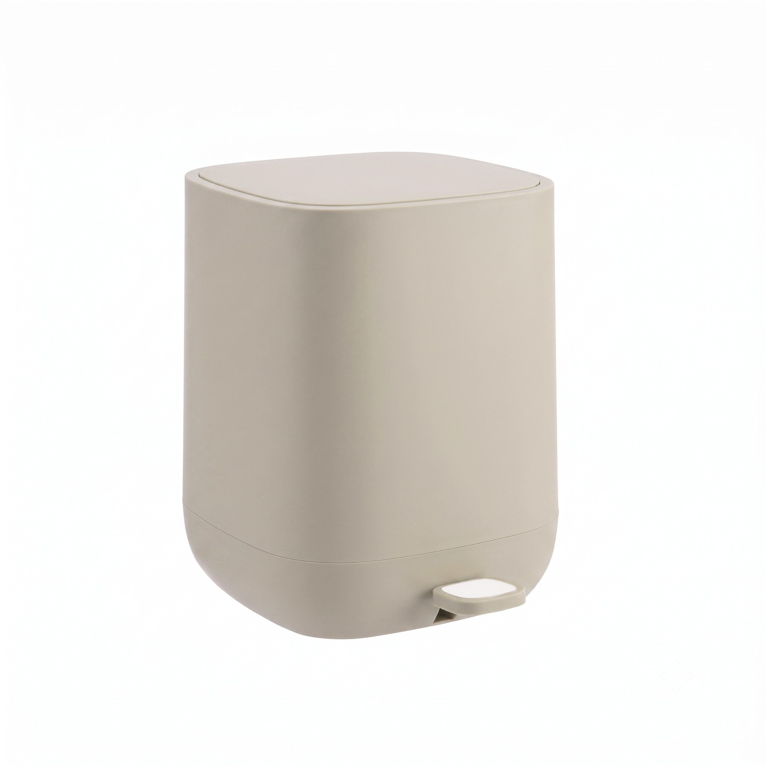 relaxdays Kosmetikeimer Mülleimer 9 Liter, Beige