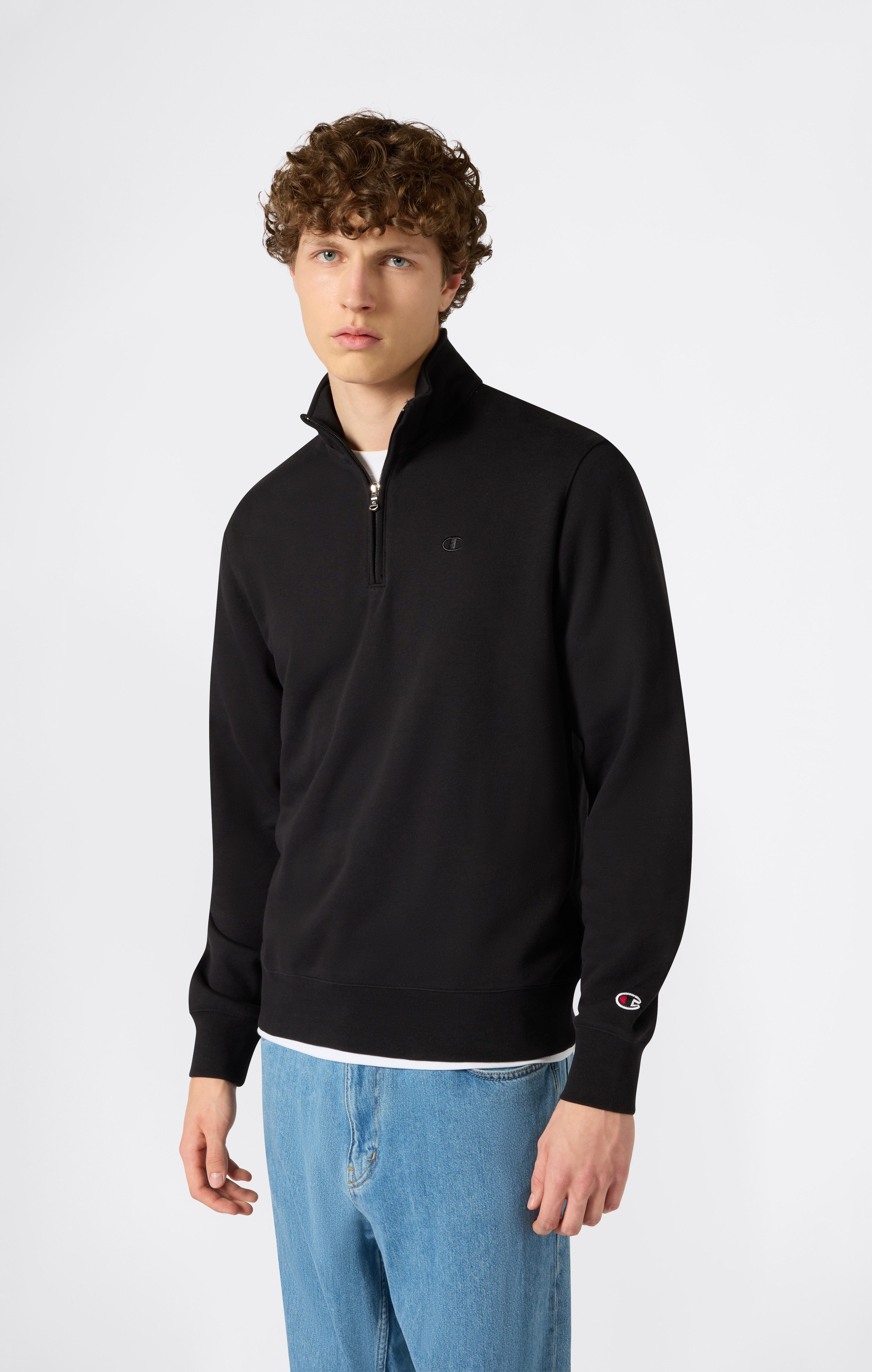 Champion Sweatshirt ICONS TONAL Half Zip Sweatshirt mit halbem Reißverschluss, aus Baumwolle und Polyester, normale Länge
