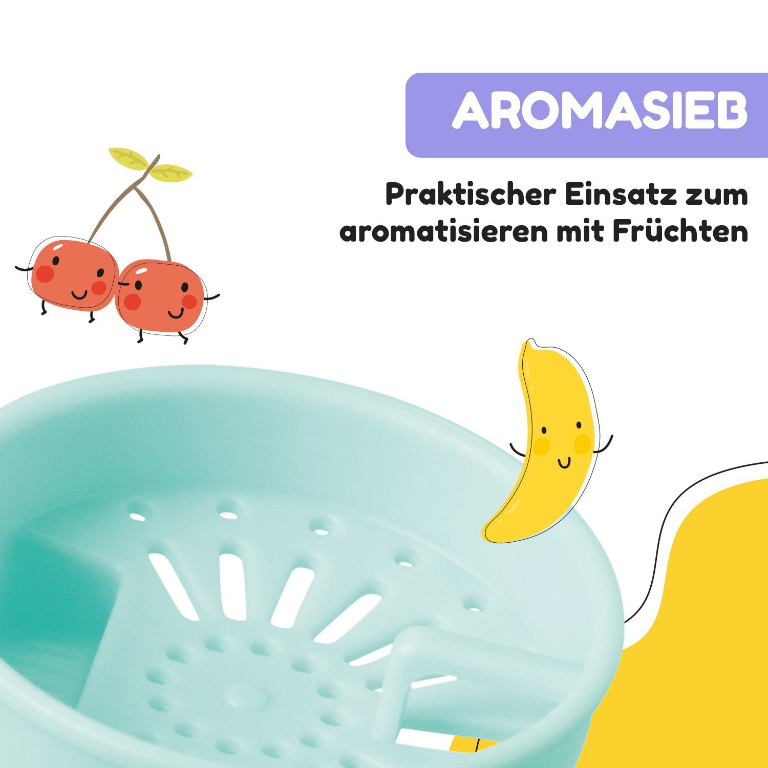 Klarstein Trinkflasche schmatzfatz Trinkflasche