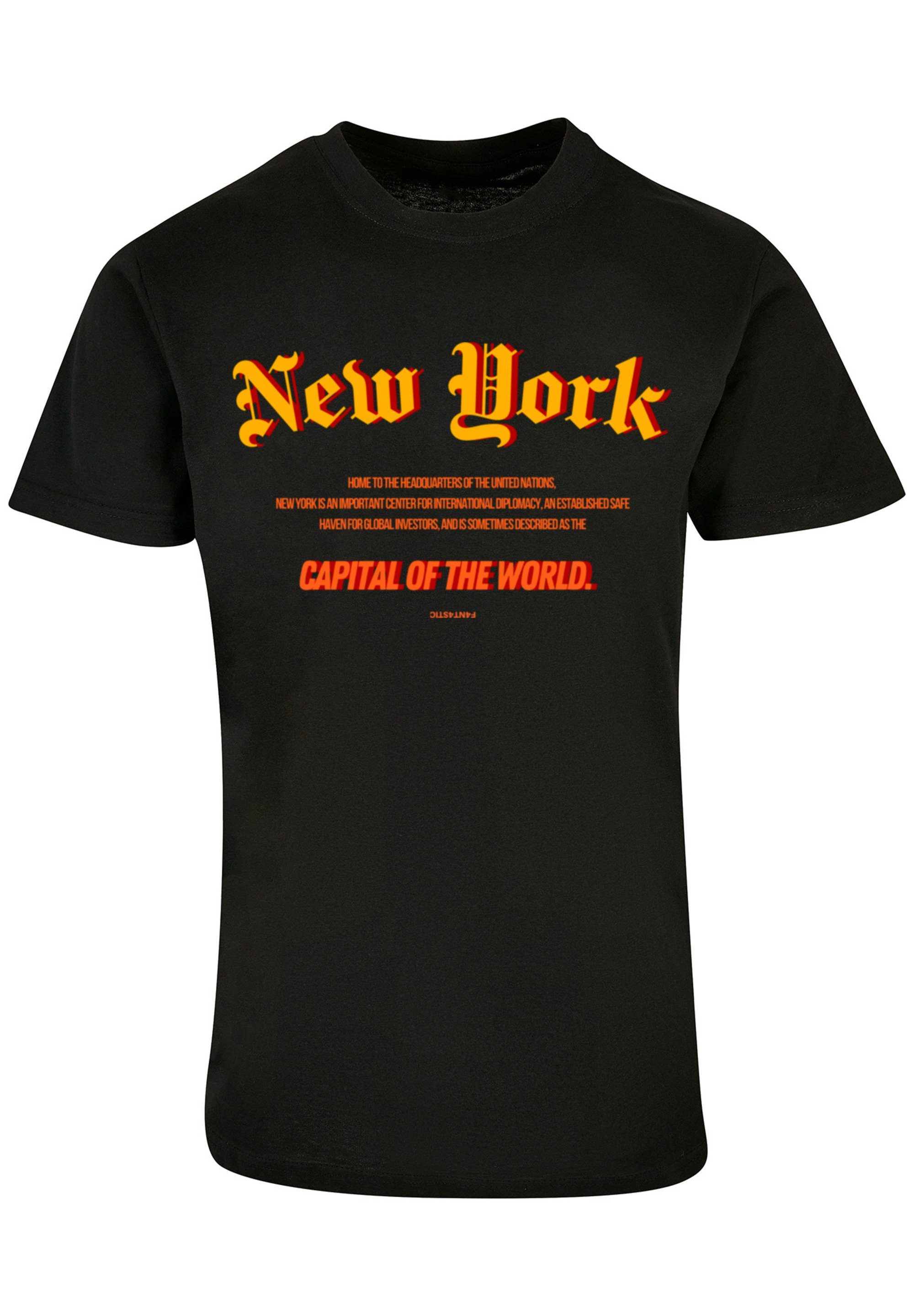 F4NT4STIC T-Shirt New York Print schwarz UNISEX TEE