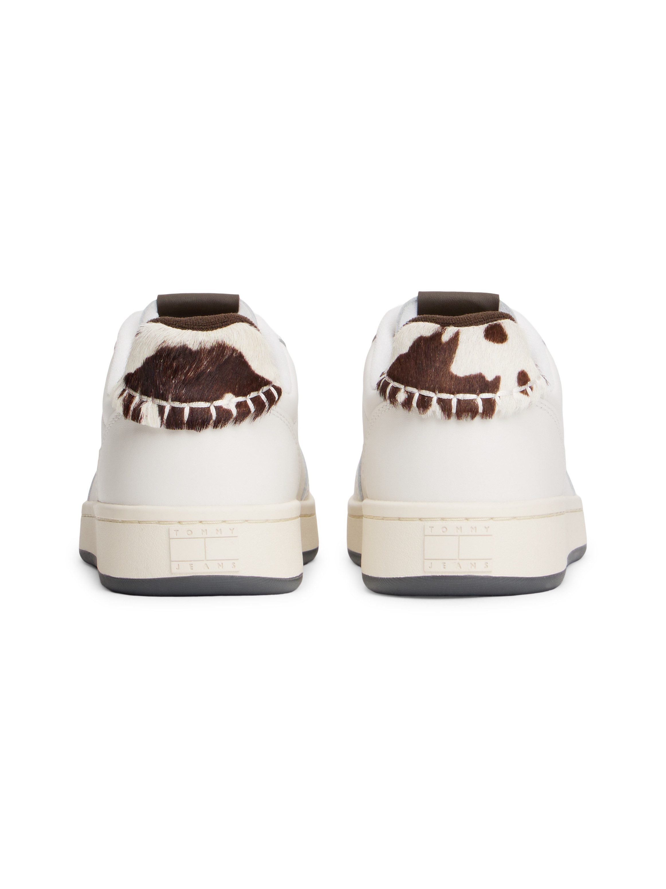 Tommy Jeans ARCHIVE '98 CALF HAIR TAB Plateausneaker, Freizeitschuh, Halbschuh, Schnürschuh mit typischer Logoflagge